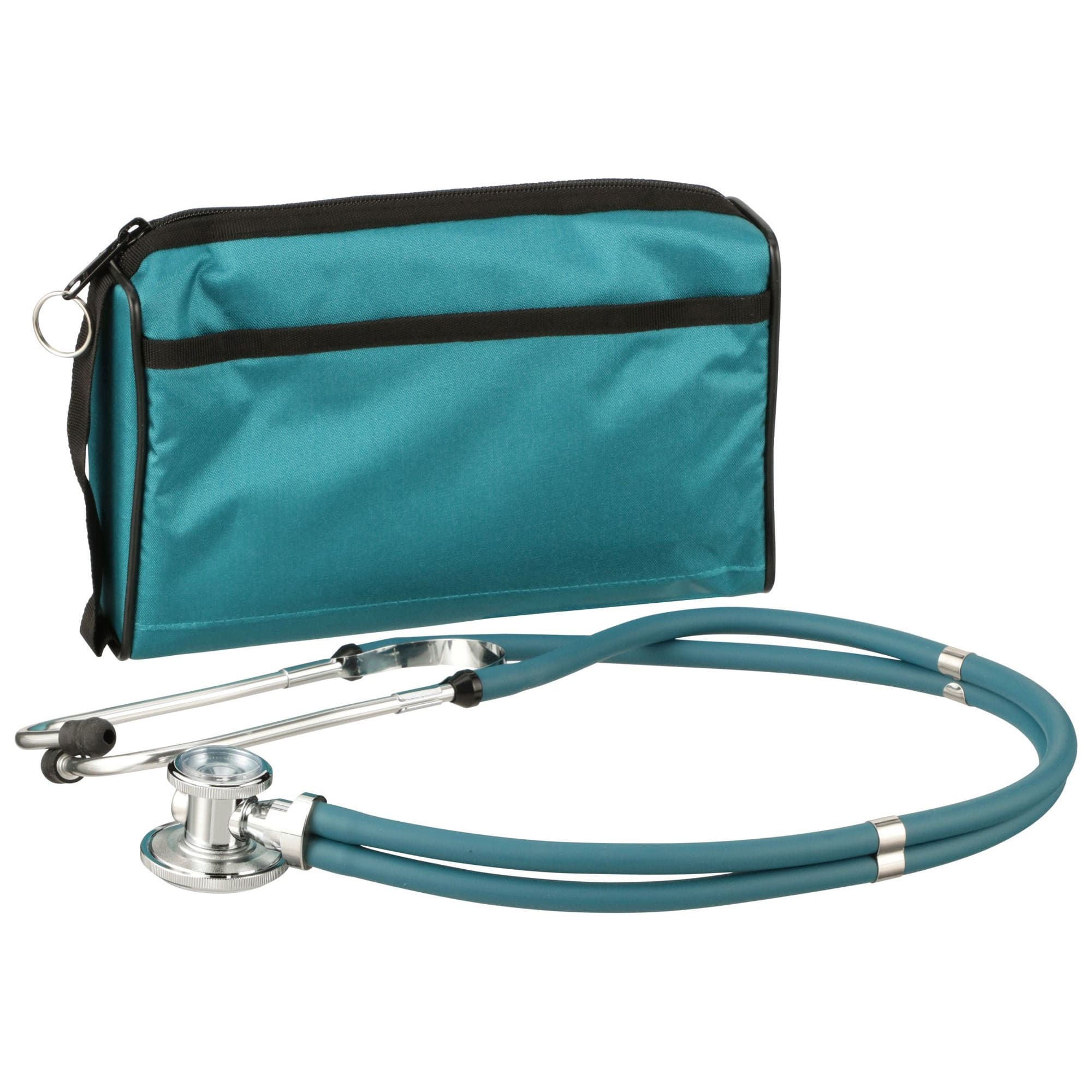 McKesson Teal Green Adult Reusable Aneroid & Dual-Head Sprague Stethoscope Set, Cuff 23-33 cm - Image 1
