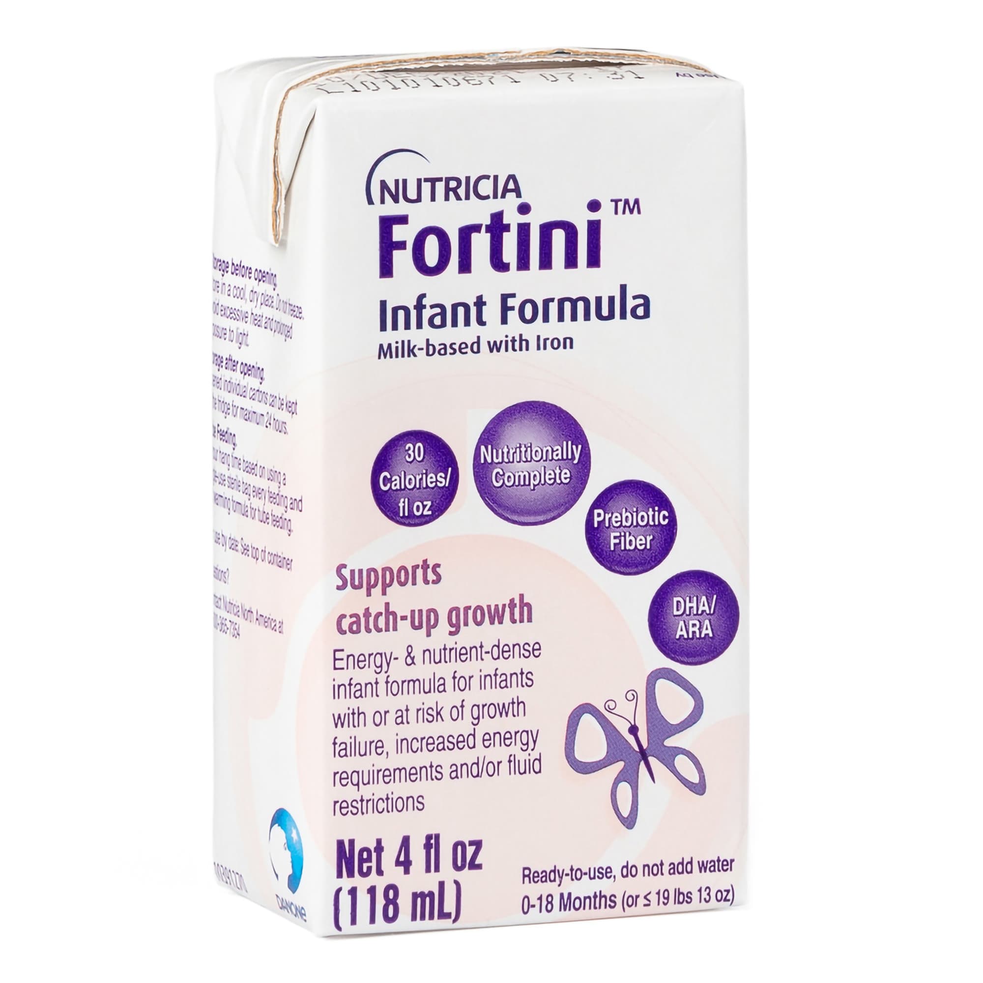 Fortini Infant Formula, Unflavored, 4 oz - Case of 30 - Image 1