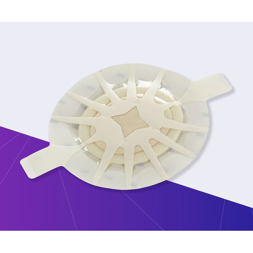 3M Tegaderm High Performance Adhesive Foam Dressing, 4-1/2" x 4" Small Oval - Each - Image 1