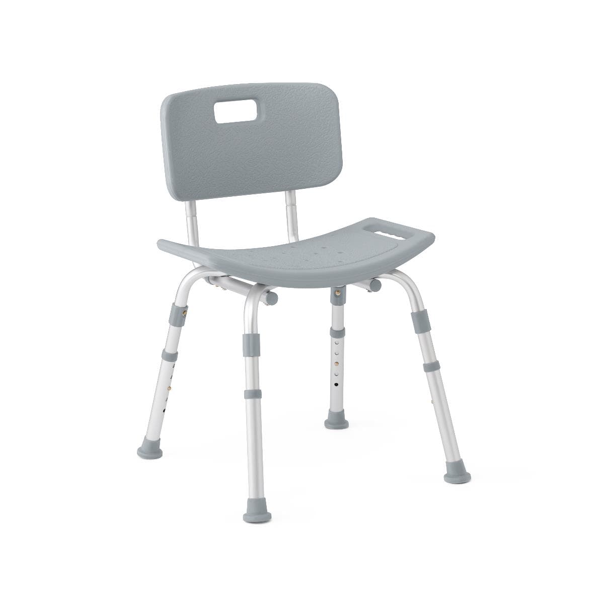 Medline Gray Knockdown Shower Chair - Case of 4 - Image 1