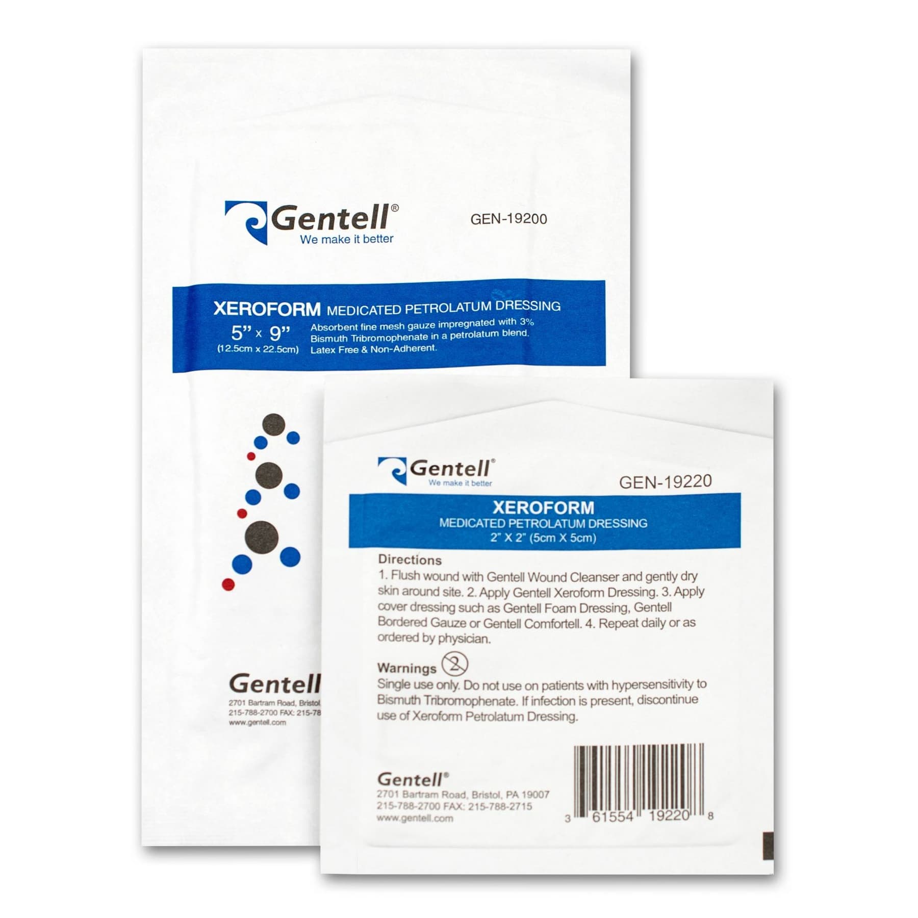 Gentell XeroForm Medicated Petrolatum Dressing