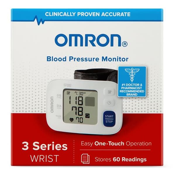 Omron 3 Series Wrist Blood Pressure Monitor - Image 1