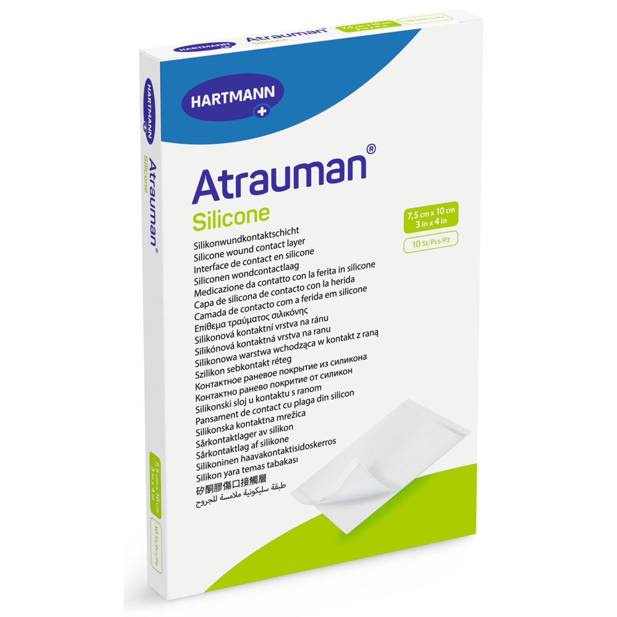 Atrauman Silicone Contact Layer Wound Dressing 3 x 4 Inch Sterile - Box of 10 - Image 1