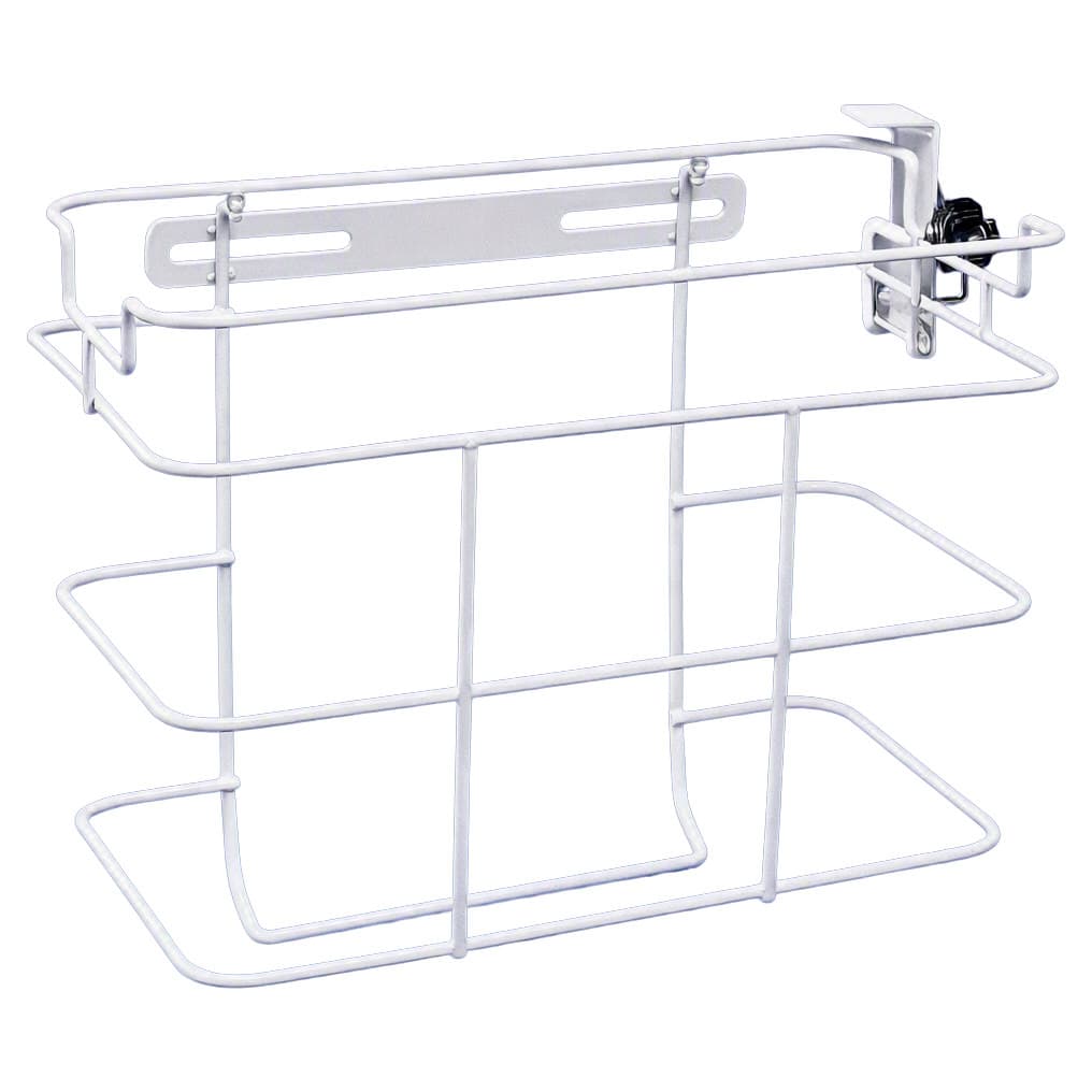 SharpSafety Wire Bracket with Lock, White - Case of 5