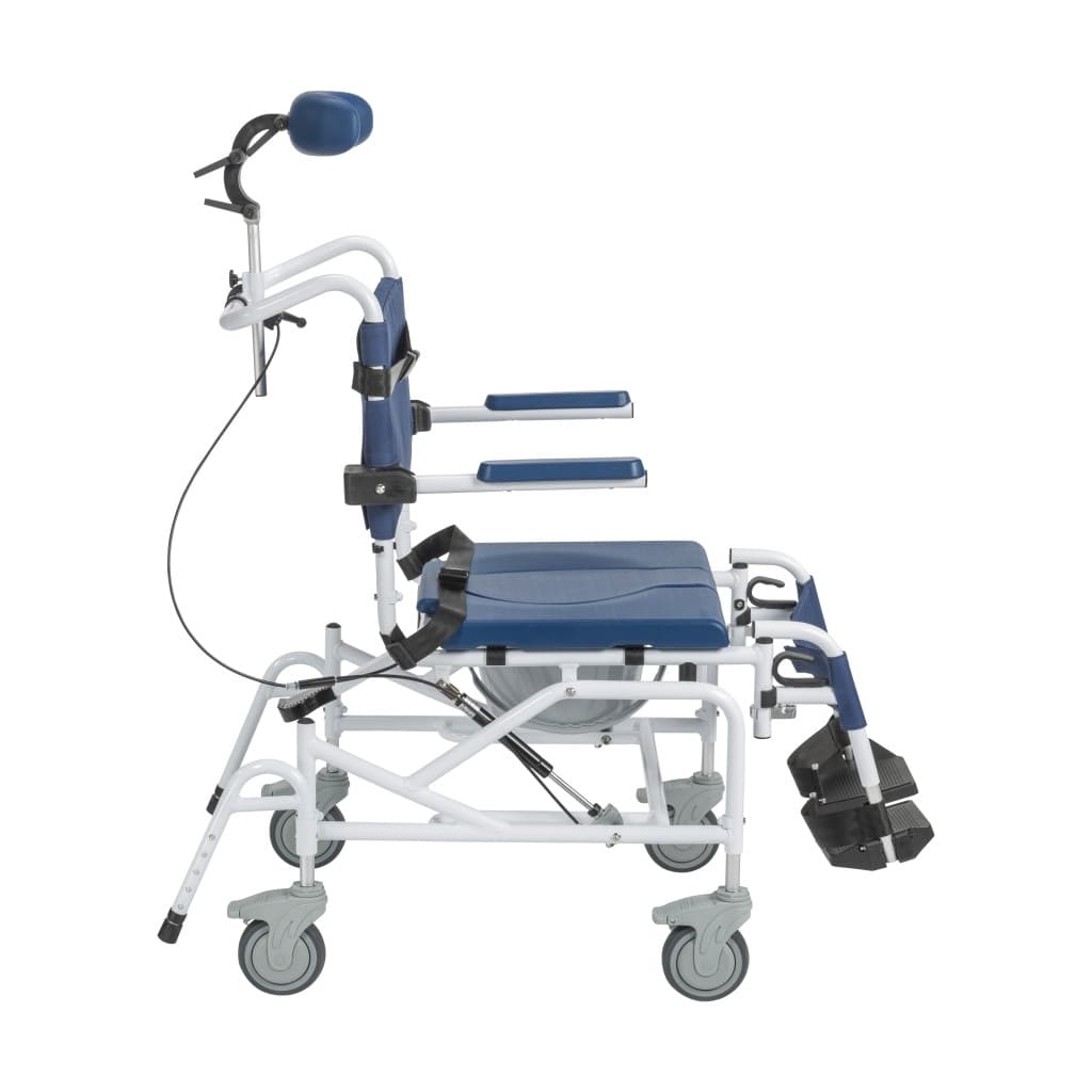 Drive Medical Tilting Aluminum Rehab Shower Chair Commode - Image 3