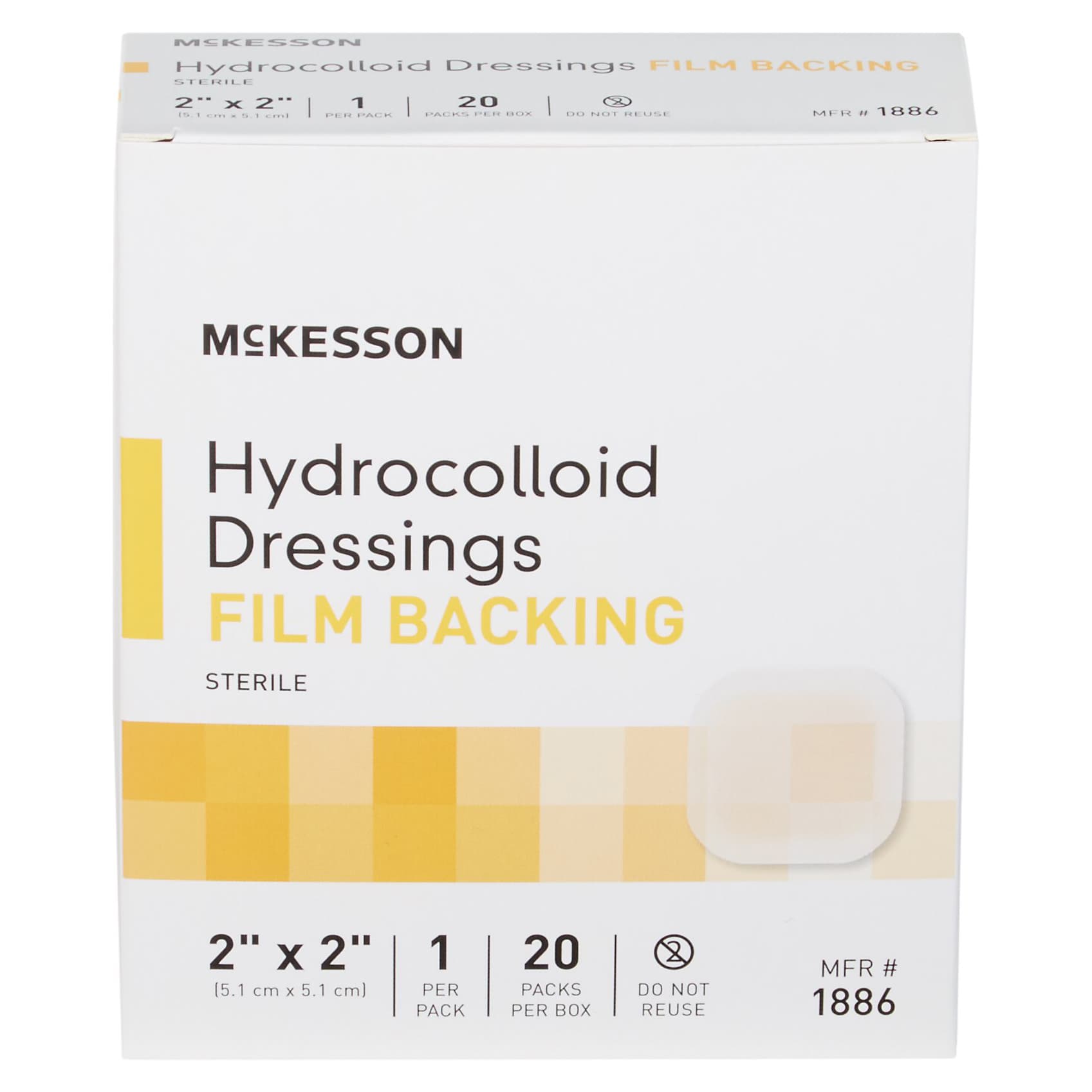 McKesson Hydrocolloid Dressing With Film Backing - Image 4