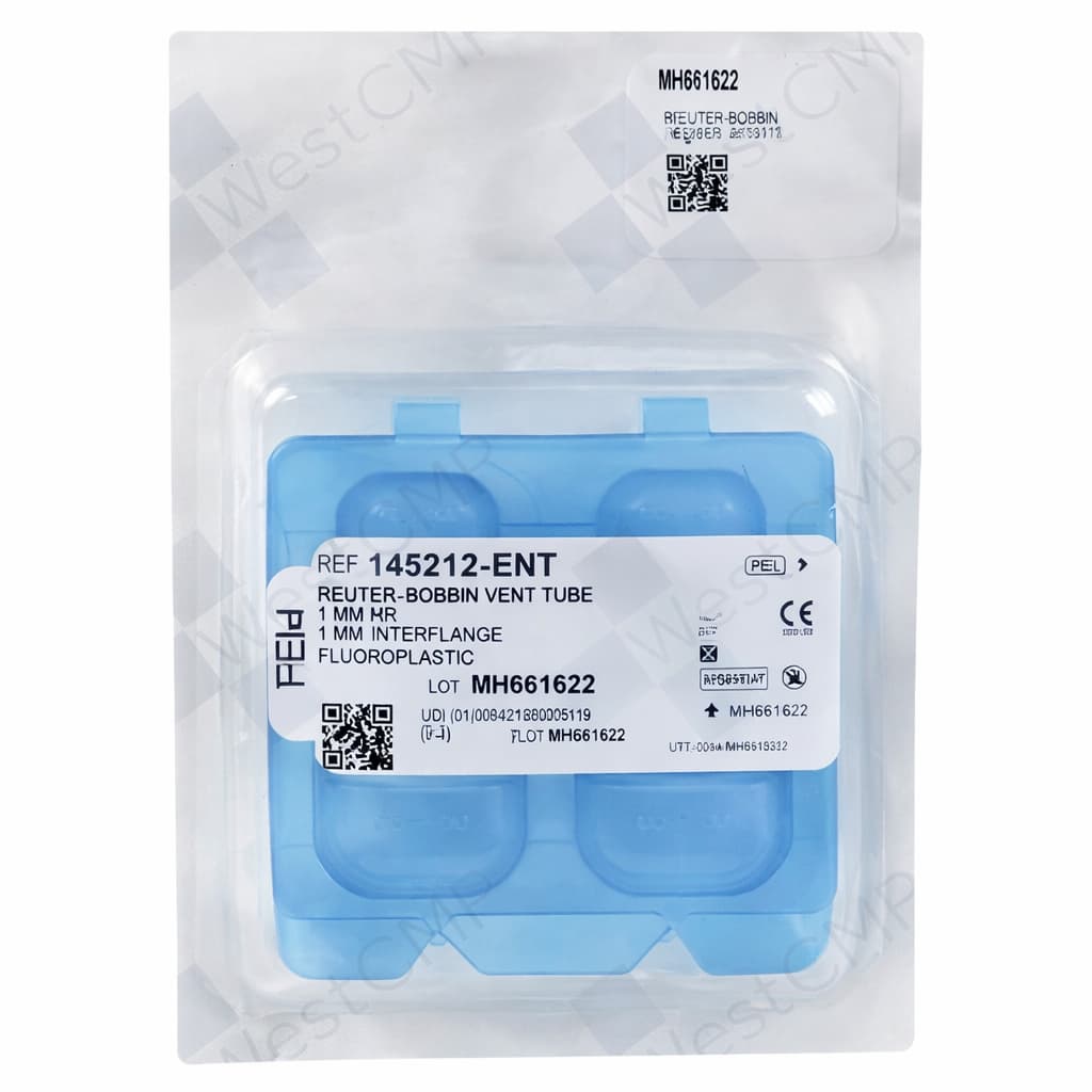 Reuter Bobbin Inner Ear Ventilation Tube, 1 mm Diameter - Box of 6 - Image 1
