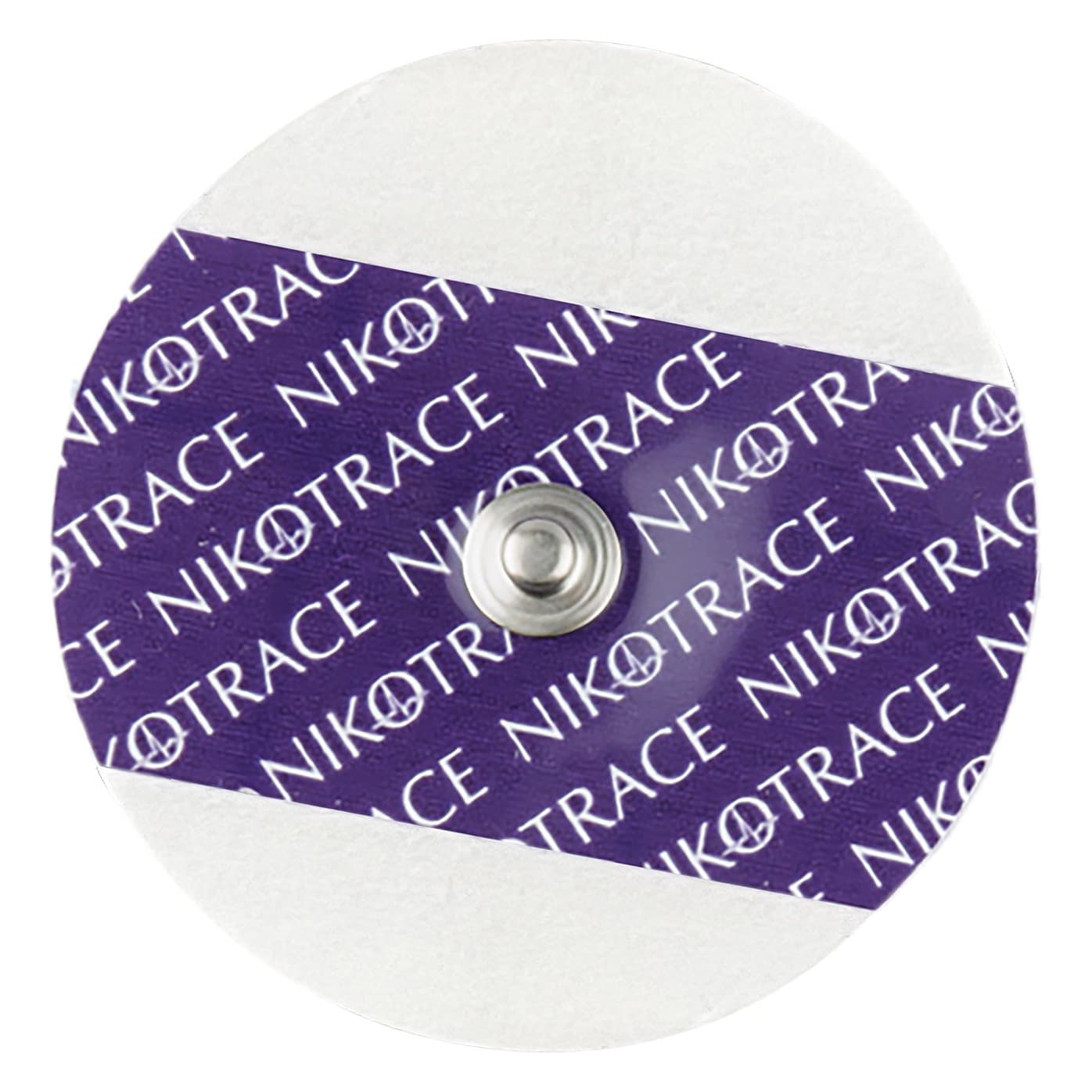 Nikomed Trace1 ECG Snap Electrode, Wet Gel, Cloth Backing