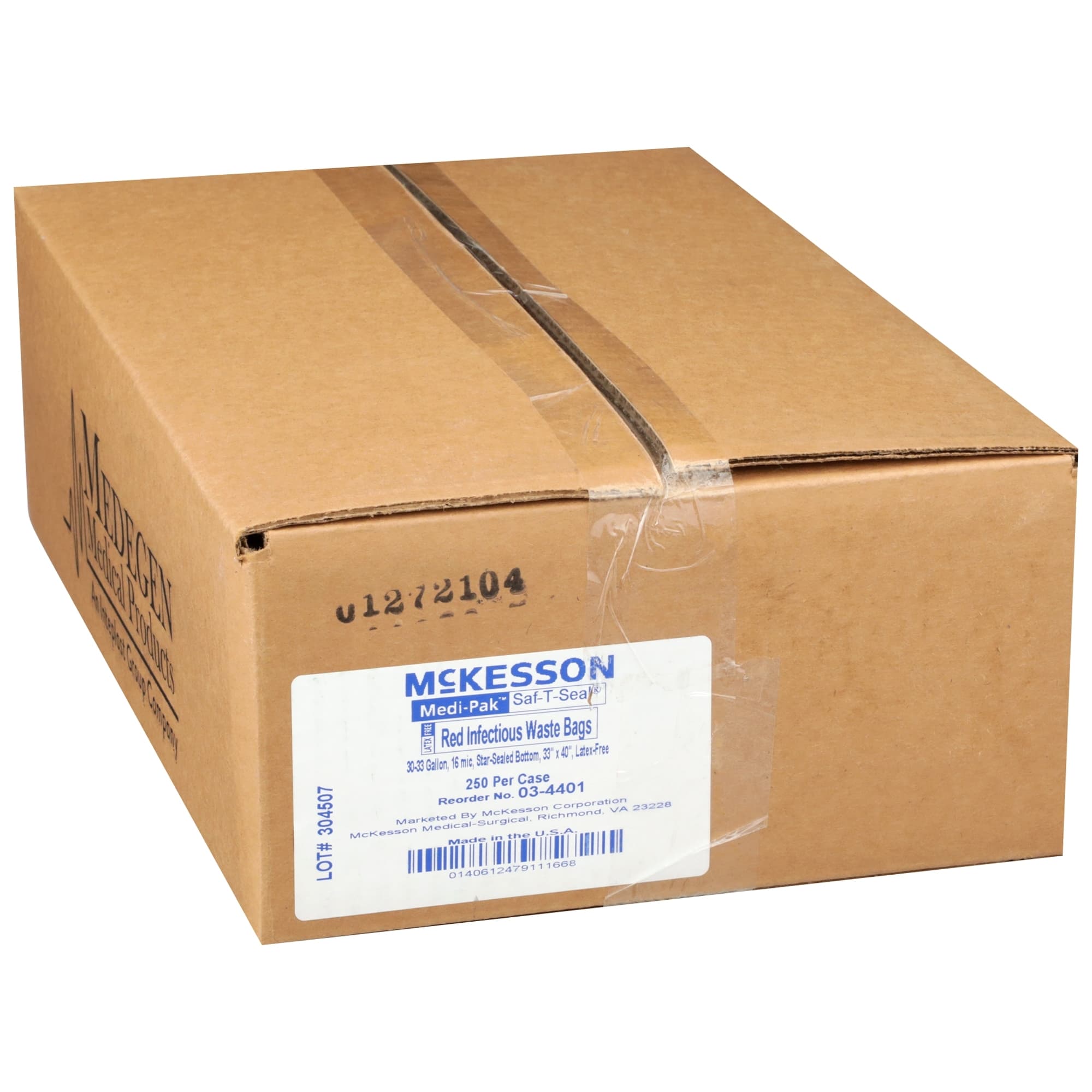 McKesson Red Infectious Waste Bag, 30 to 33 gallon - Image 4