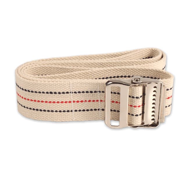 Dynarex Natural Color Gait Belt with Metal Buckle, 60 Inch
