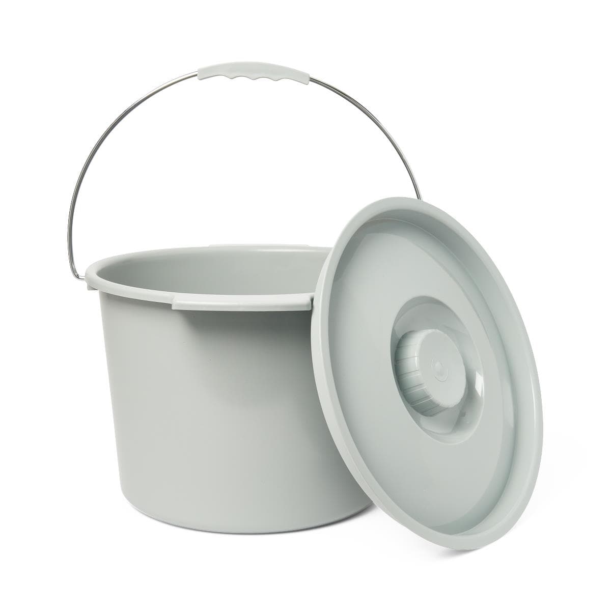 Medline Bariatric Commode Bucket with Lid & Handle for G1-400BX2, G1-201LBX1, G1-201LBX2, G1-400BBUC - Image 2