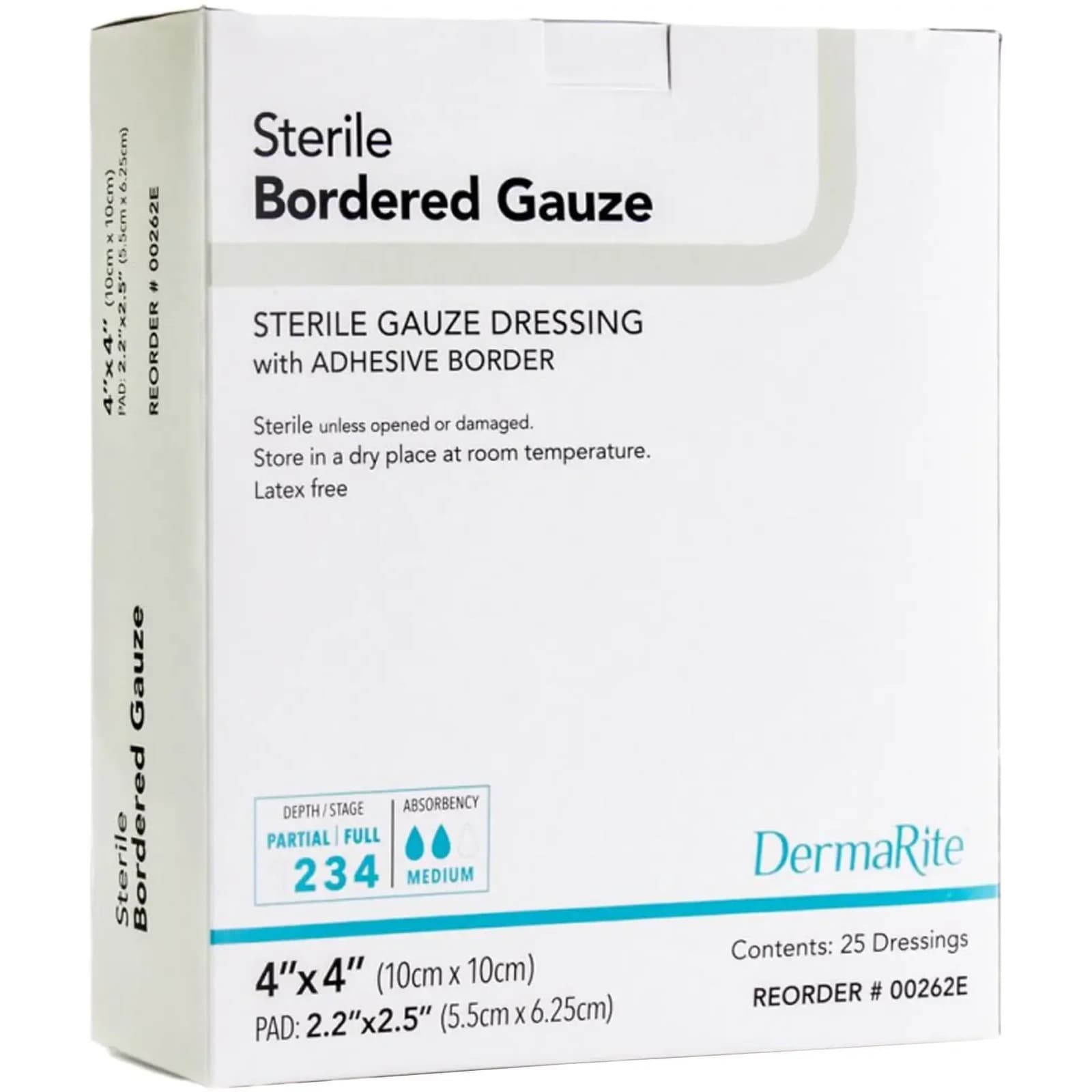 DermaRite Sterile Bordered Gauze Dressing with Adhesive Border - Image 2