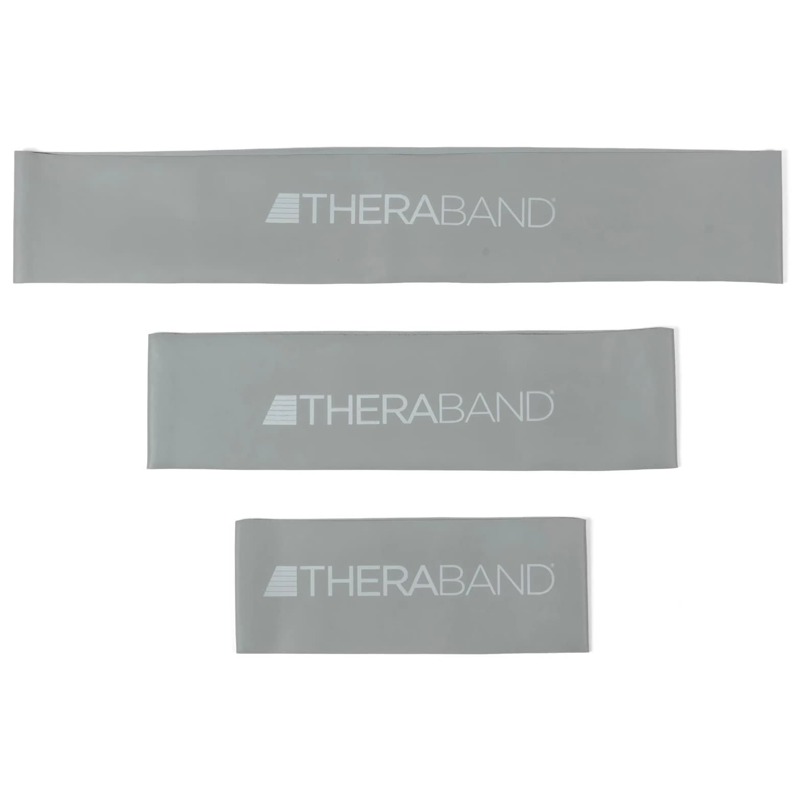 TheraBand Professional Resistance Band Loop, Super Heavy, Silver, 8 Inch - Image 1