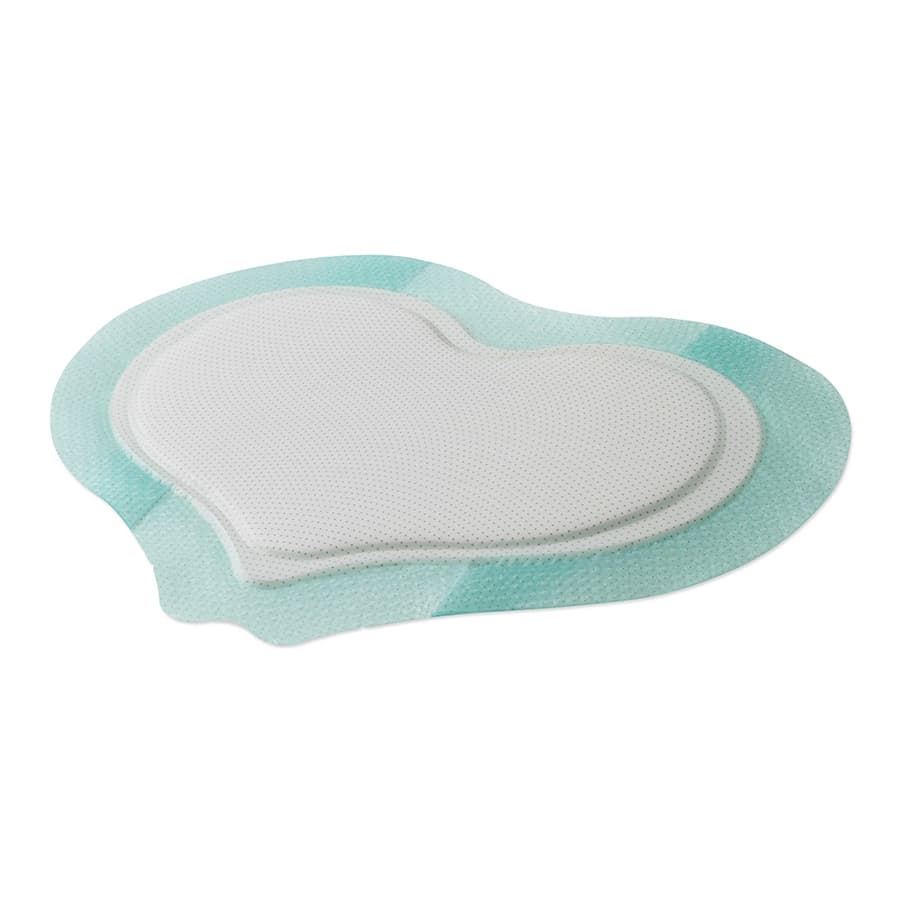 Coloplast Biatain Bordered Silicone Fit Foam Dressing, Large, 9.8 x 9.8 Inch - Image 1