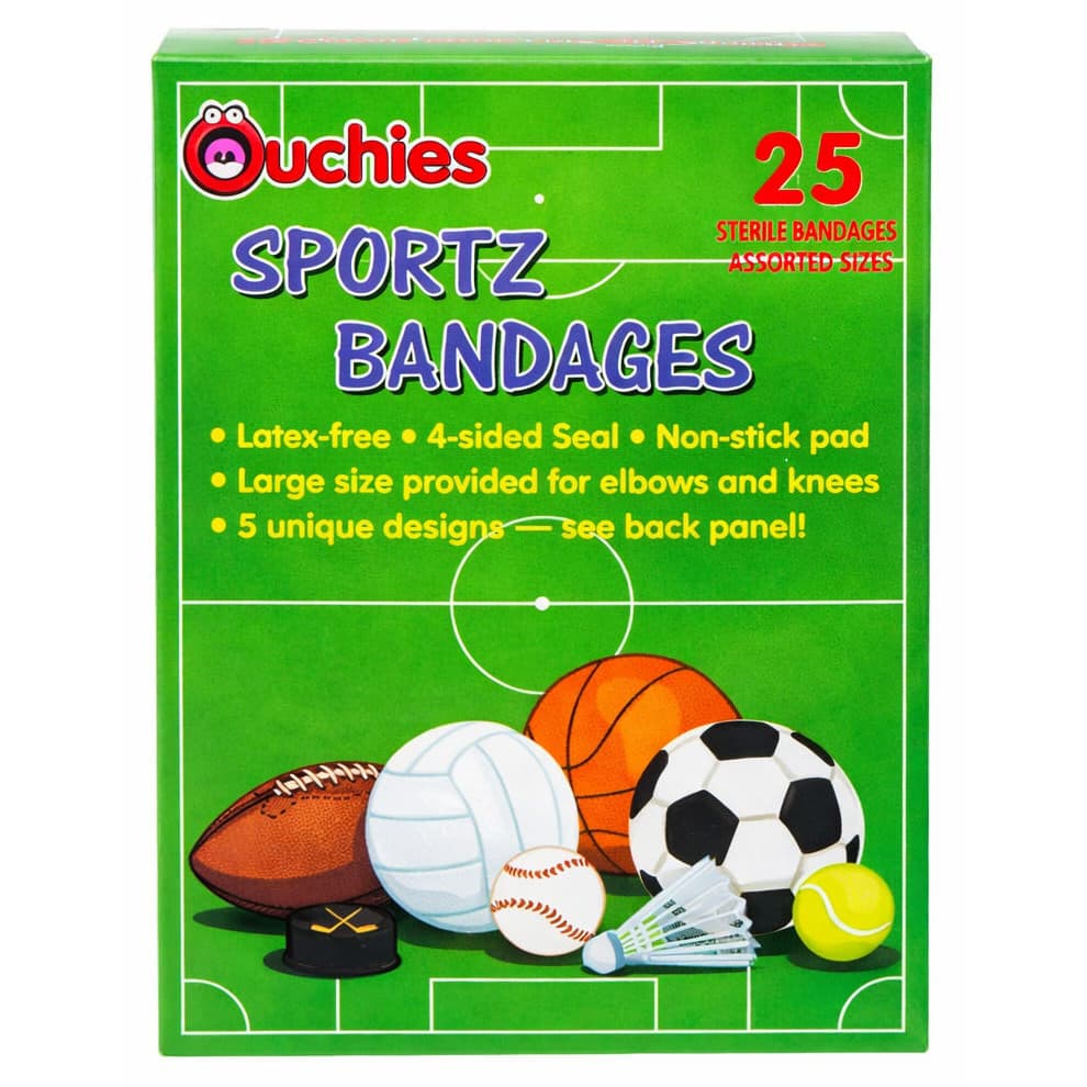 Ouchies Sportz Adhesive Bandages for Kids, 25 Count - Box of 25 - Image 2