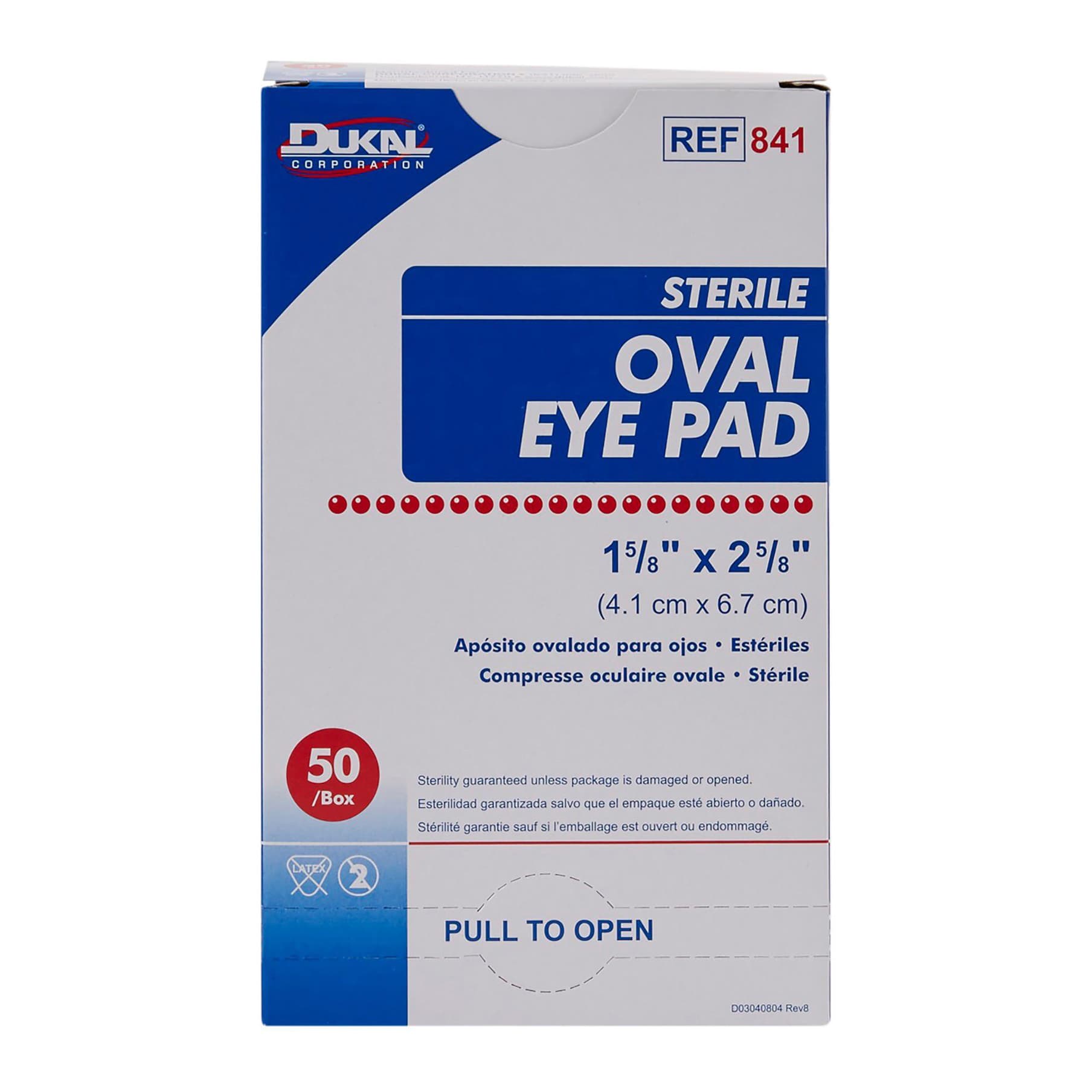 Dukal Sterile Oval Eye Pad - Image 1