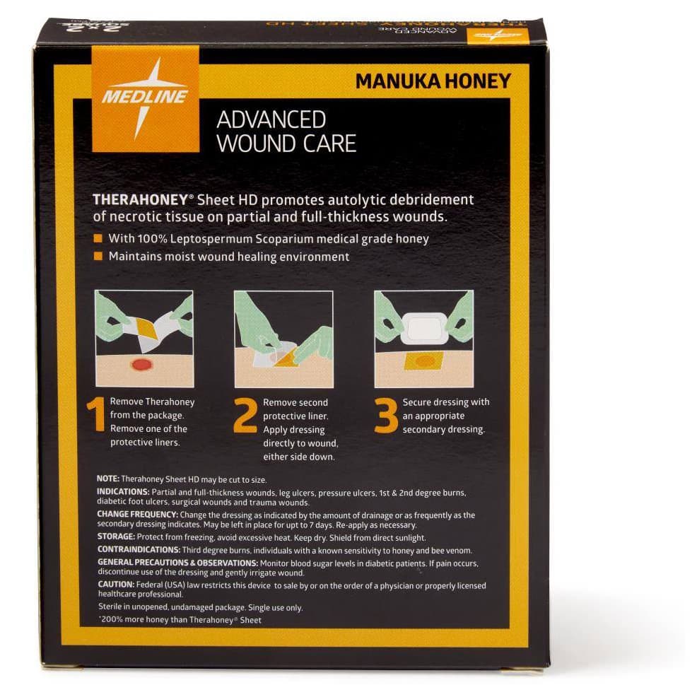 TheraHoney HD Honey Impregnated Wound Dressing Sheet TheraHoney HD Honey Impregnated Wound Dressing Sheet