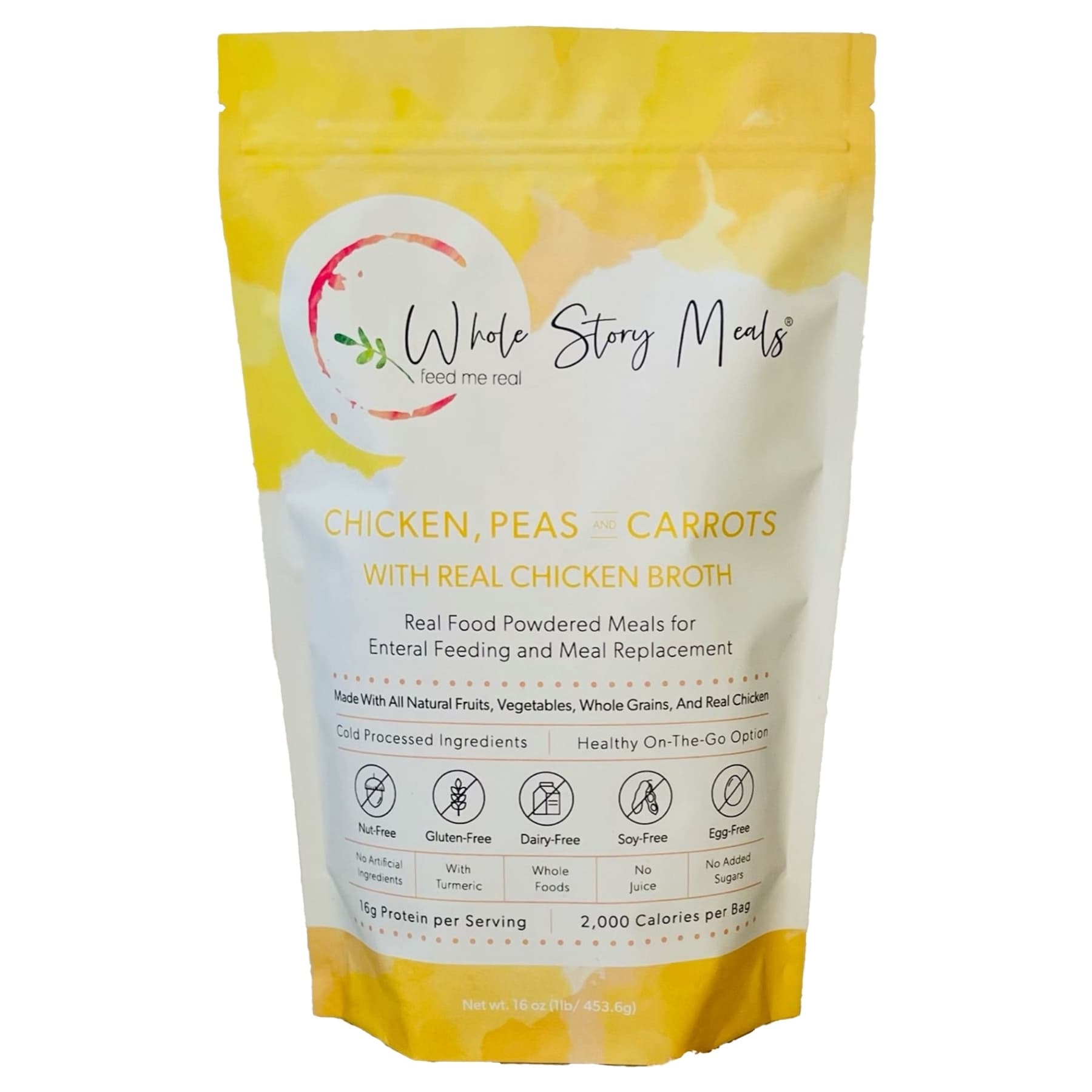 Real Food Powdered Oral Supplement, Chicken, Peas and Carrot - Case of 30 - Image 1