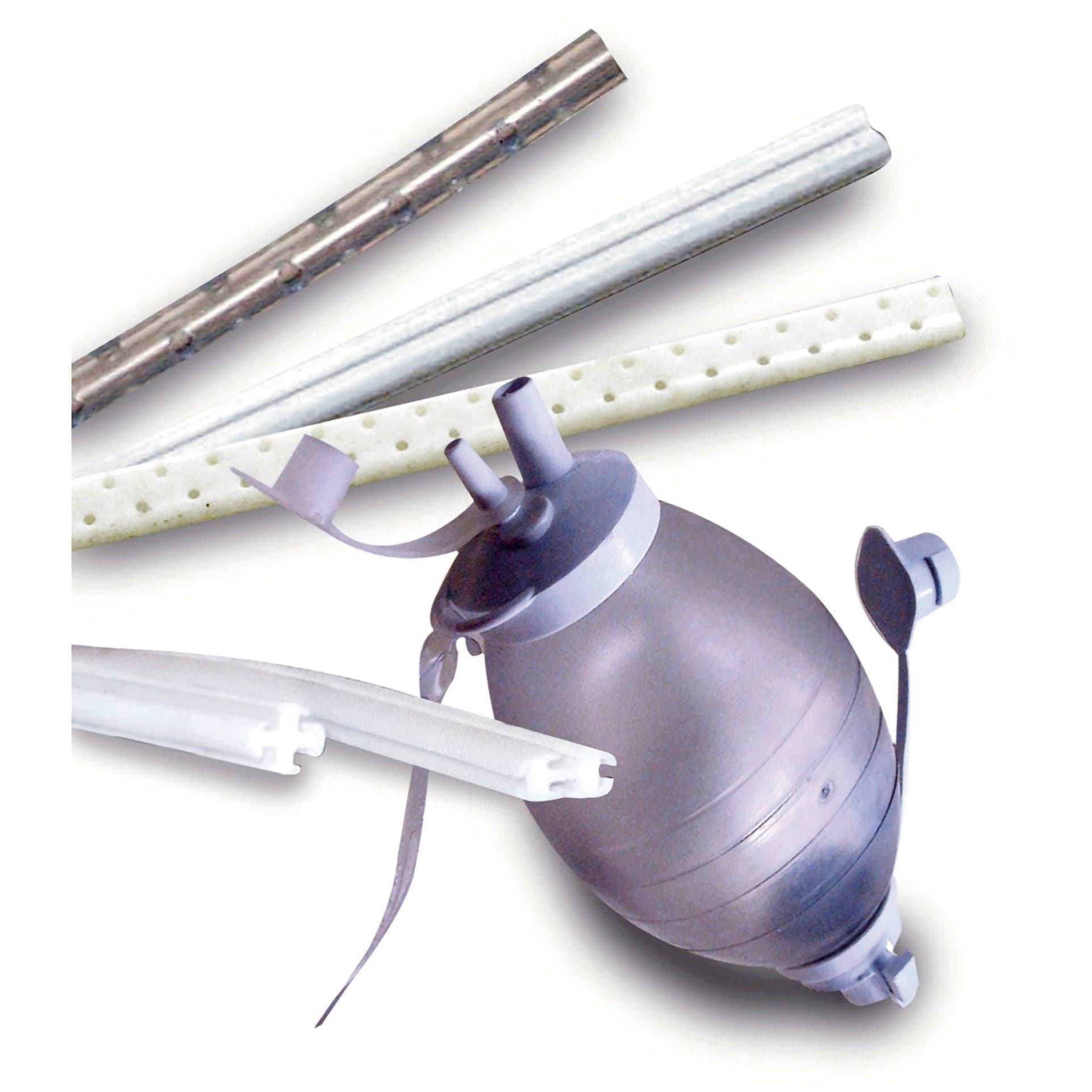S-Vac Wound Drain Tube With Trocar 4 Channel Sterile Fluted Style, 15 Fr. - Image 1