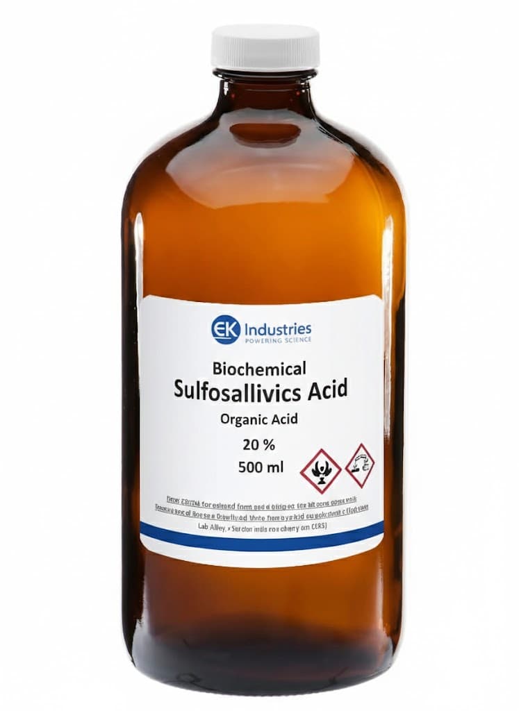 Biochemical Sulfosalicylic Acid Organic Acid, 20 %, 500 ml - Each - Image 1