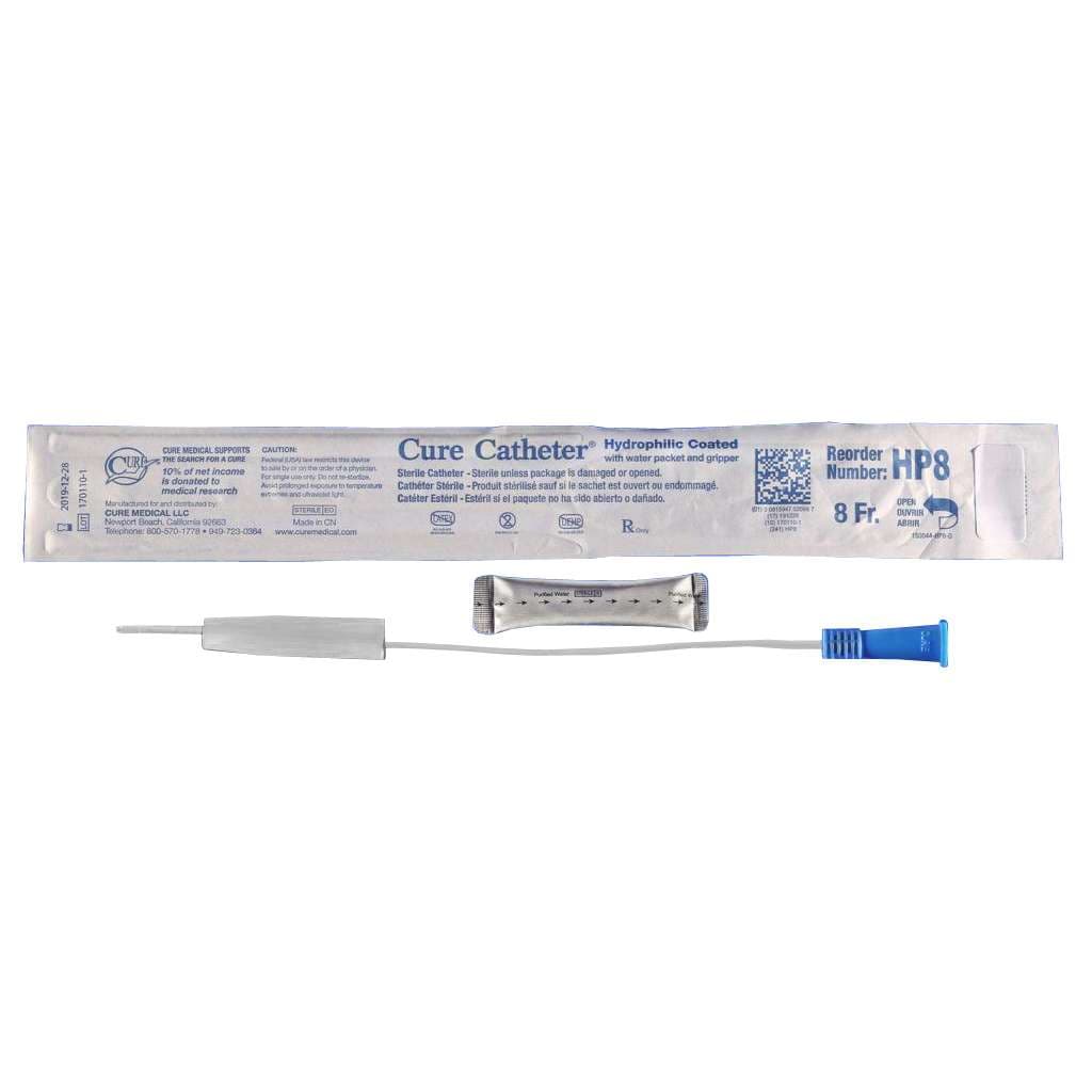 Cure Pediatric Hydrophilic Catheter, 8 Fr - Each - Image 1