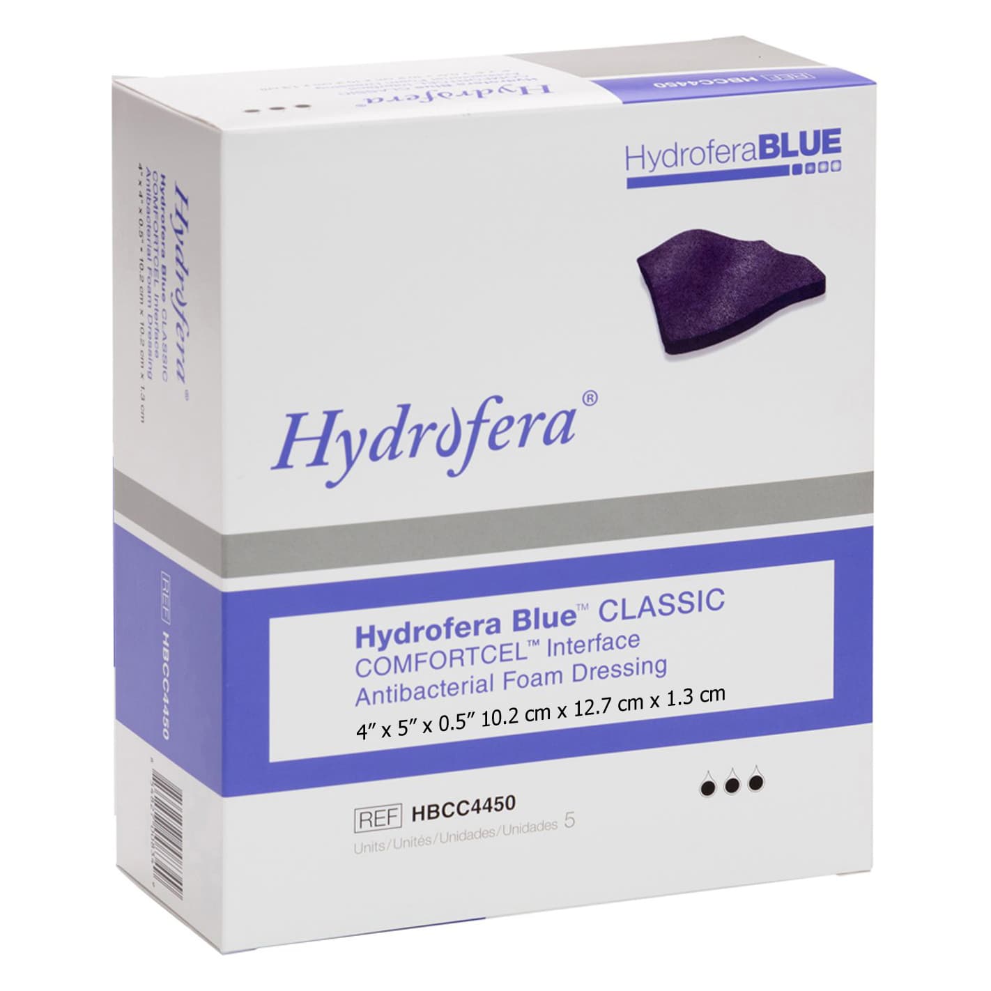 Hydrofera Blue Comfortcel Interface Antibacterial Foam Dressing - Image 4