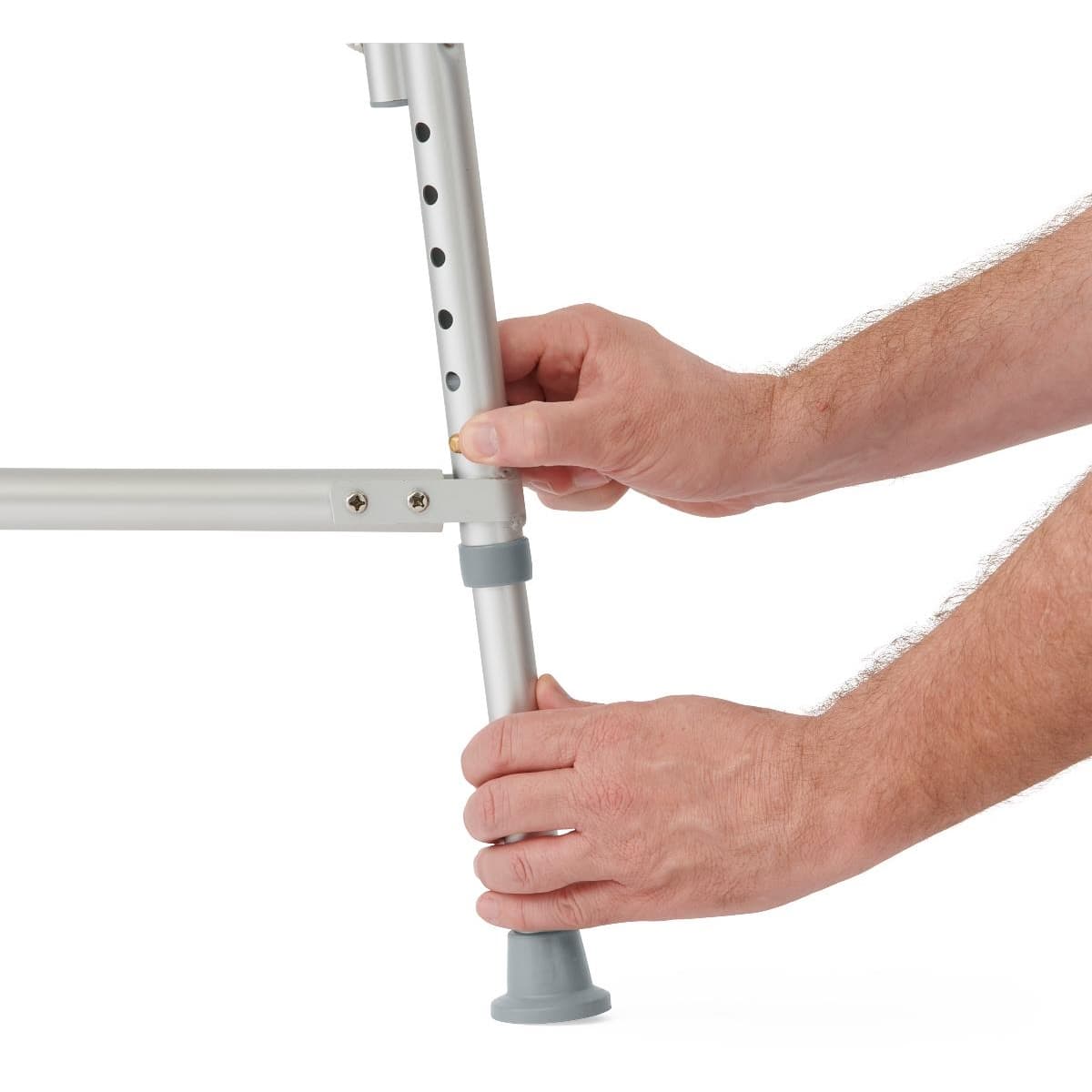 Medline Bariatric Aluminum Shower Chair with Back - Image 4