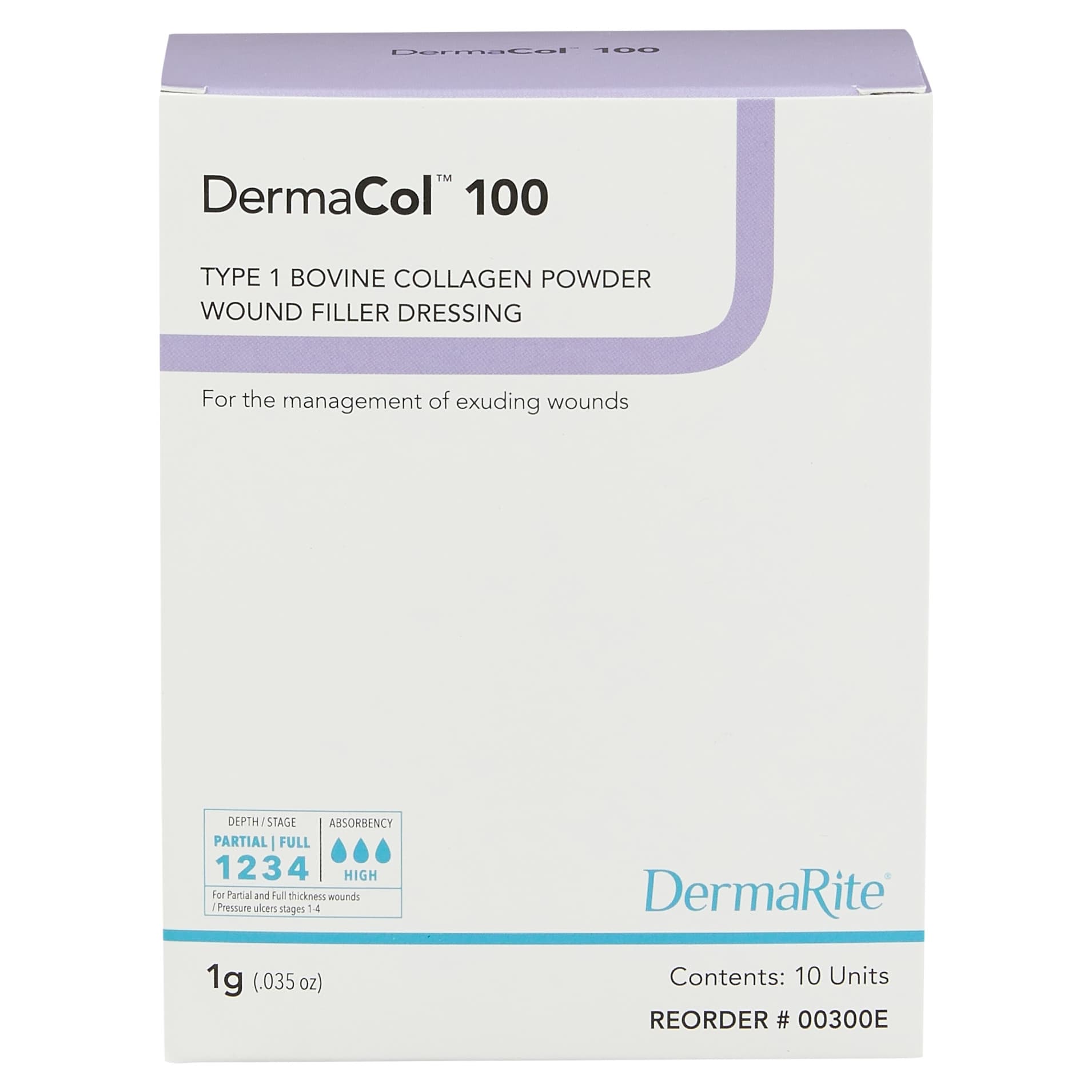 DermaCol 100 Type 1 Bovine Collagen Powder, 1 Gram - Box of 10 - Image 1