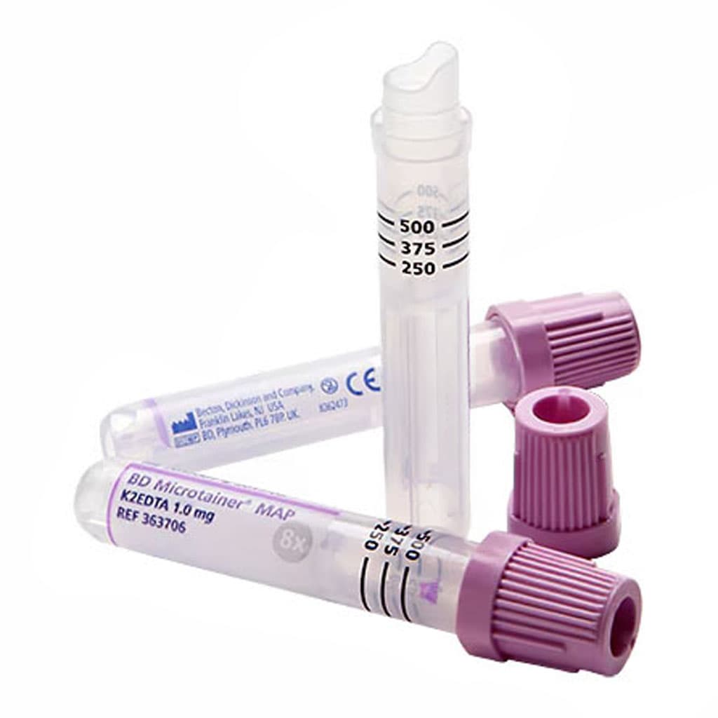 BD Microtainer MAP Capillary Blood Collection Tube K2 EDTA, 13 x 75 mm - Box of 50 - Image 1