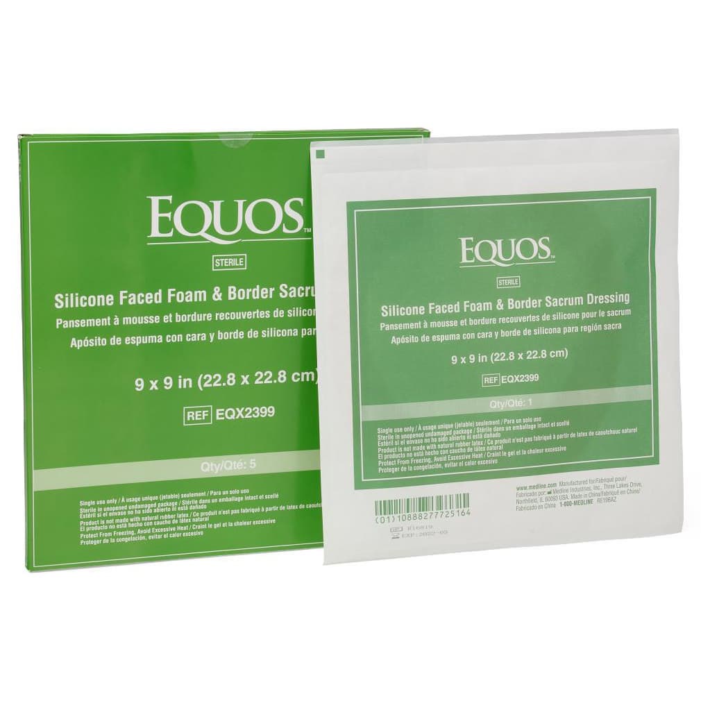 Equos 5-layer Square Foam Wound Dressing With Silicone Adhesive - Image 2