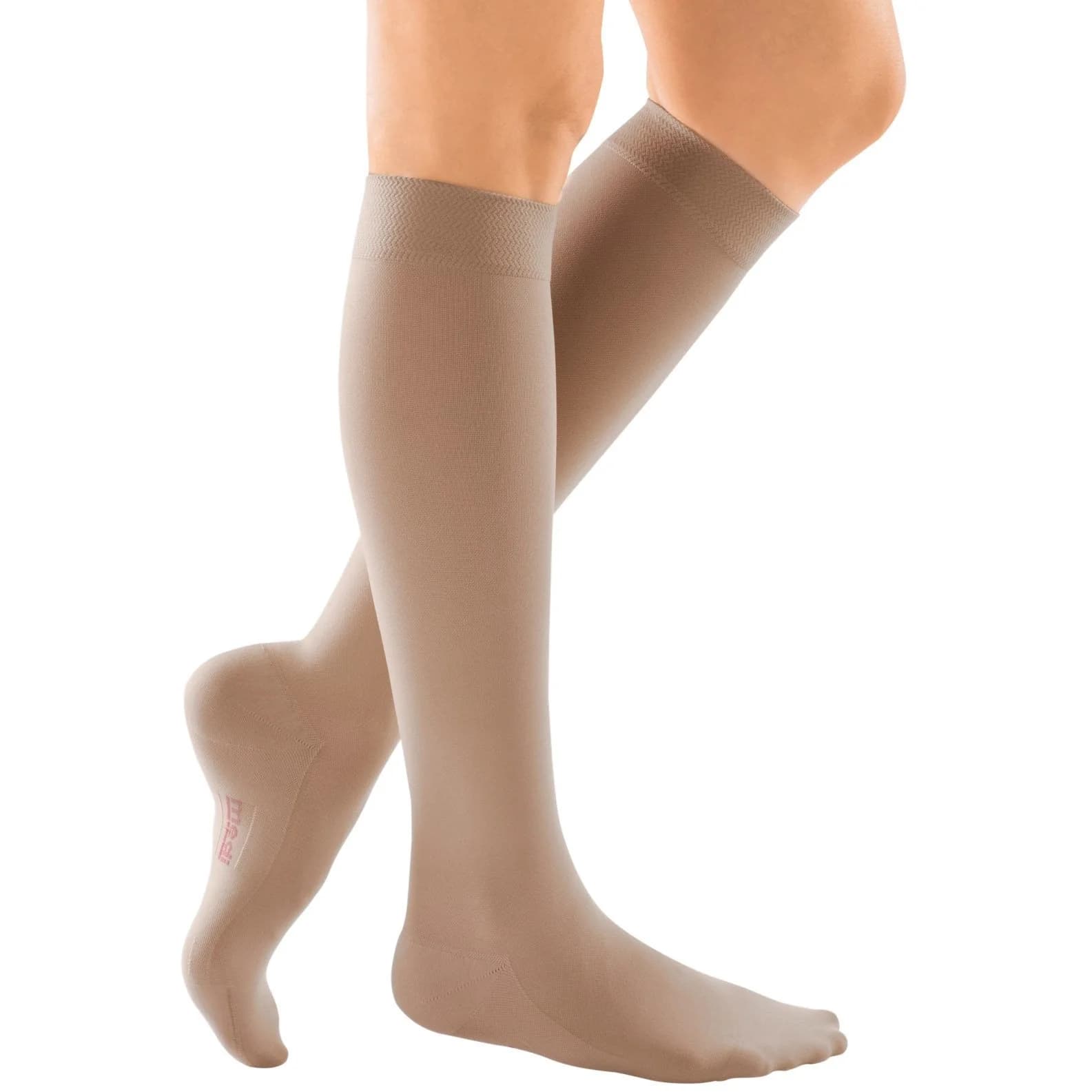 Mediven Comfort Knee High Compression Stockings, Size 4, Natural - Pair of 2