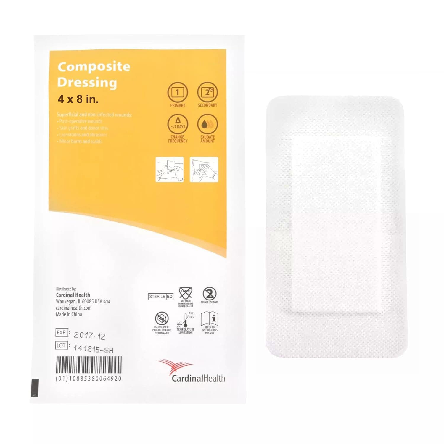 Cardinal Health Composite Dressing, 4 x 8 Inch - Each - Image 1