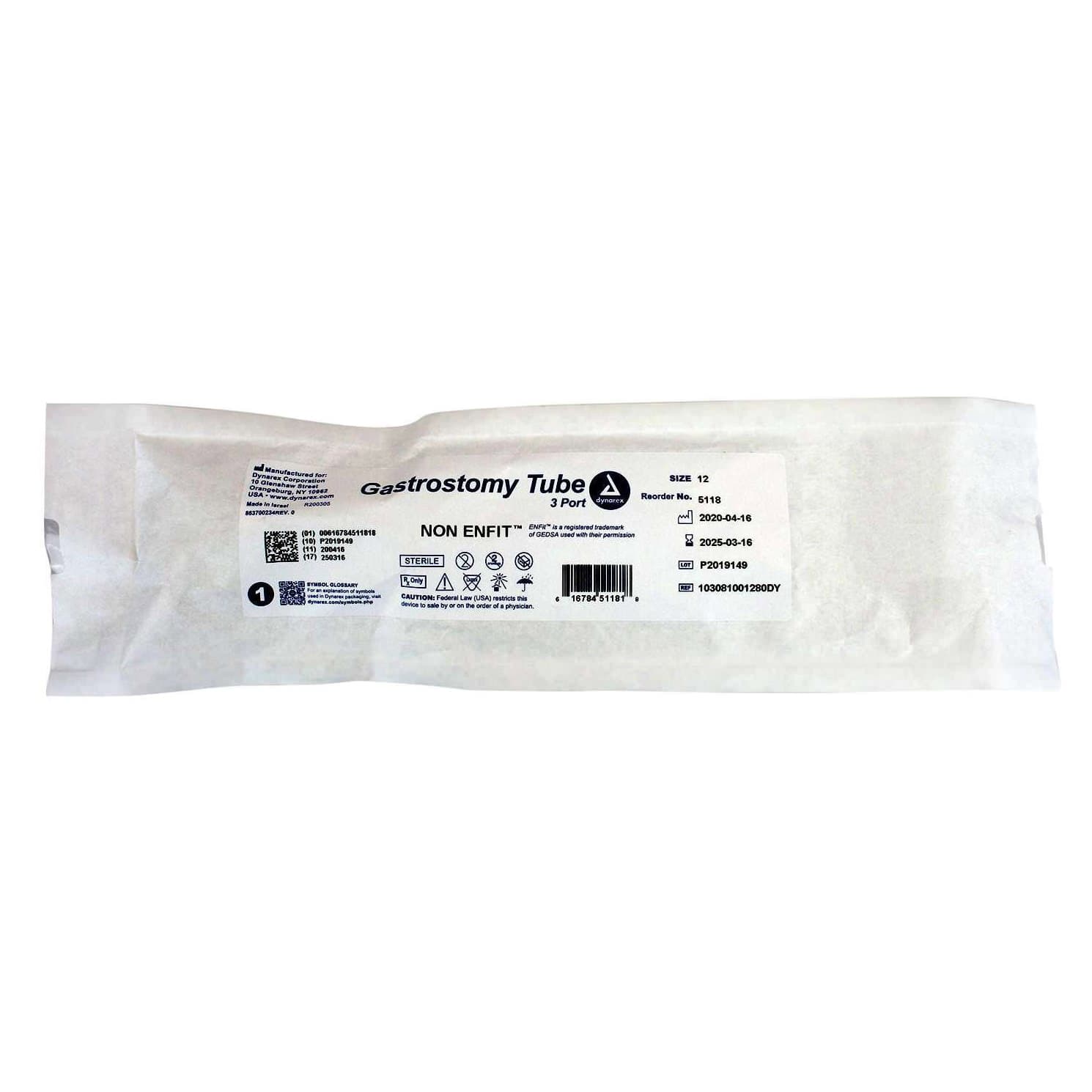 Dynarex 3 Port Gastrostomy Tube - Image 5