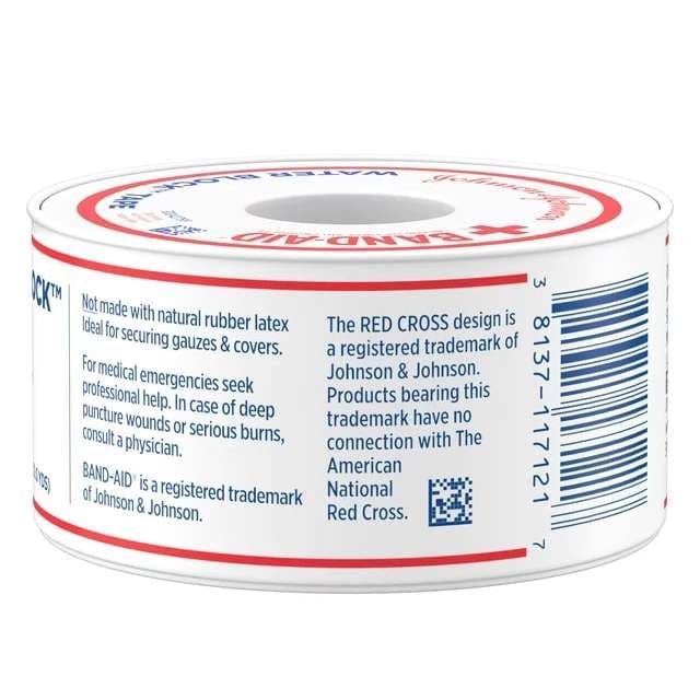 Band-Aid First Aid Waterblock Waterproof Adhesive Tape - Image 4
