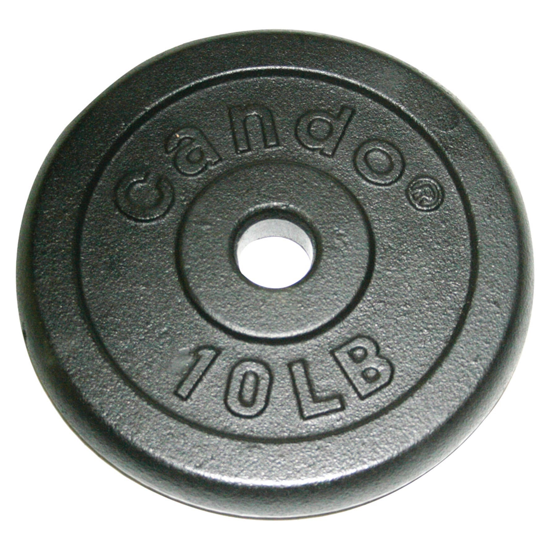 CanDo Iron Disc Weight Plate, 10 Lbs. - Image 1