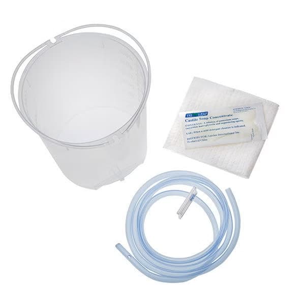 Amsino Cleansing Enema Bag Set, 1500mL Bucket with 60" Tubing - Each - Image 1