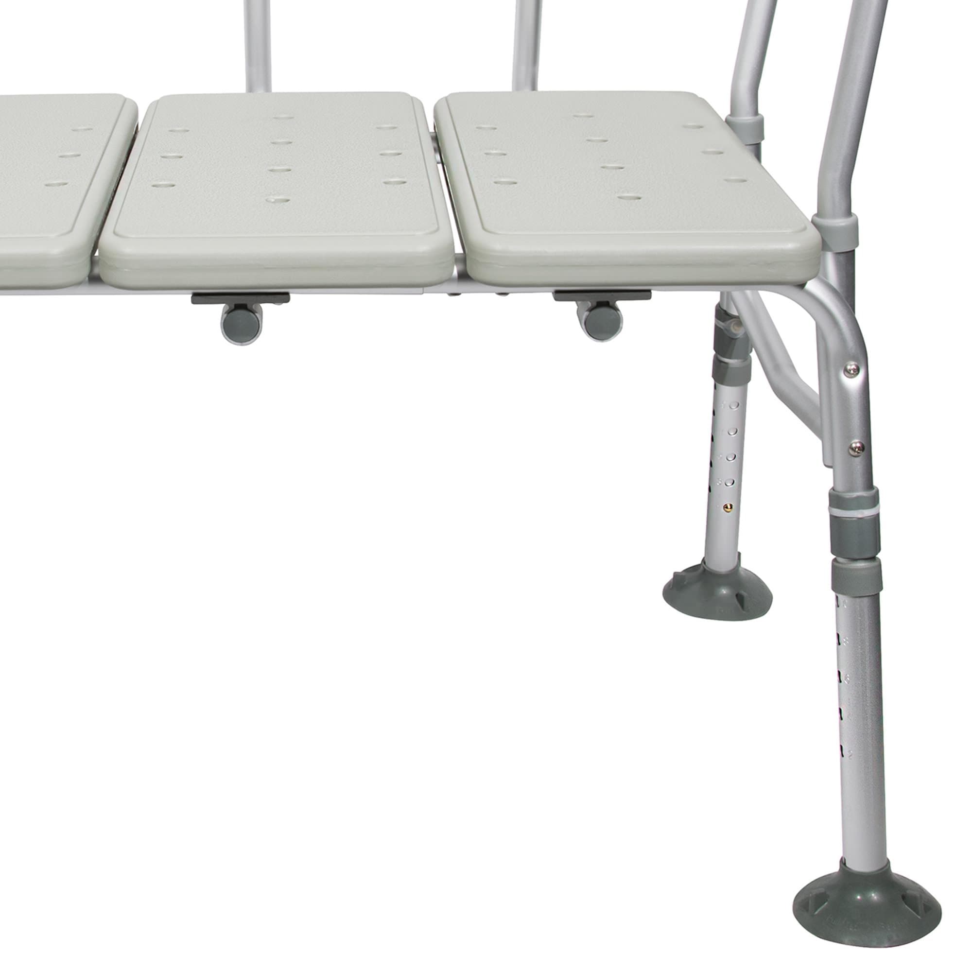 McKesson Knocked Down Bath Transfer Bench, Beige - Image 3