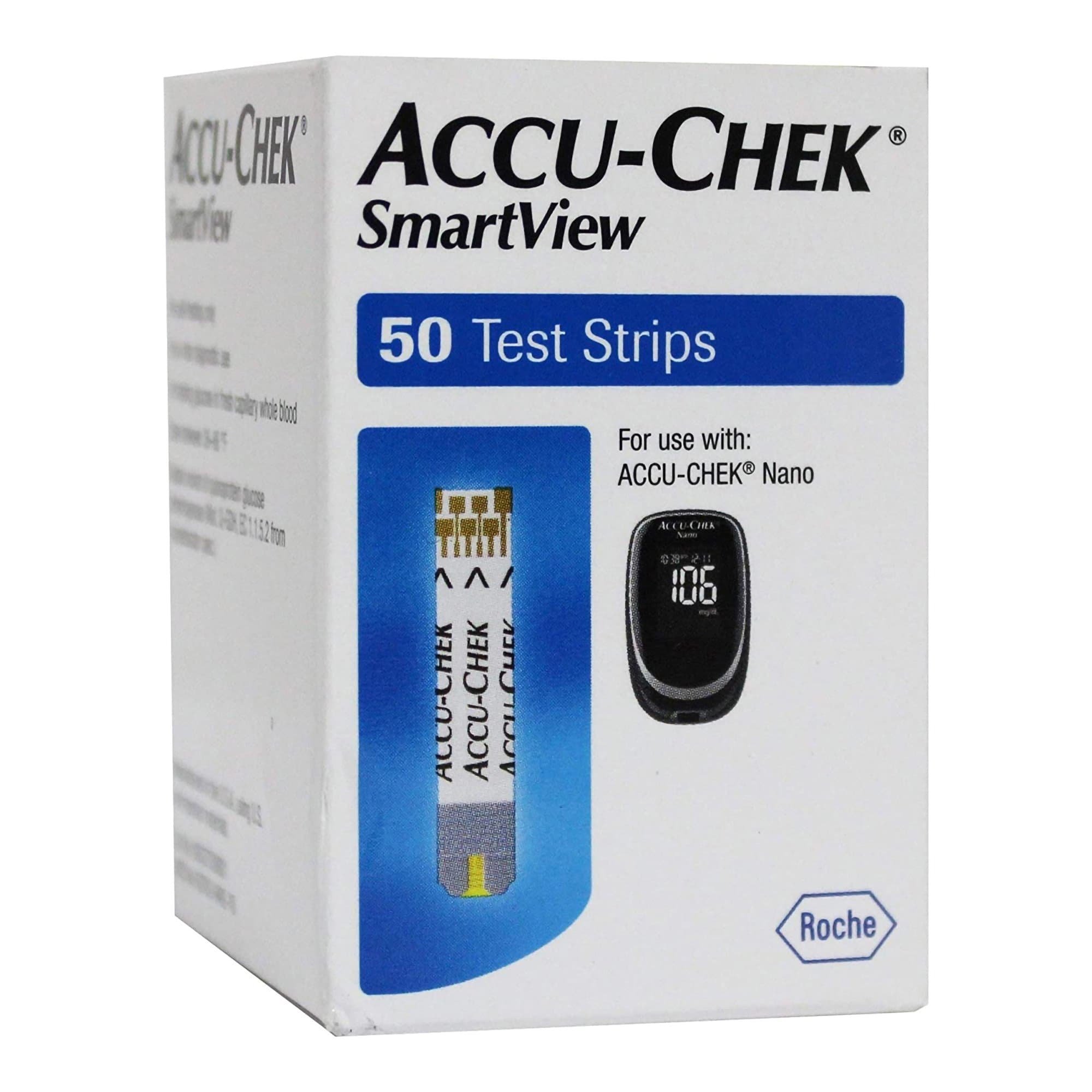 Accu-Chek SmartView Blood Glucose Test Strips - Box of 50 - Image 1