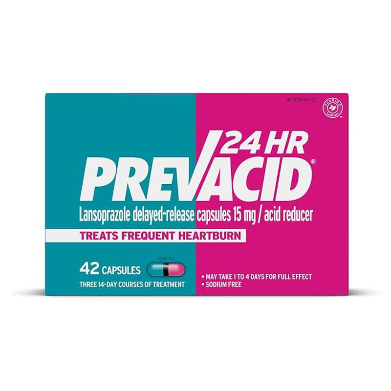 Prevacid 24HR Acid Reducer Capsules, 42 Count - Package of 34 - Image 1