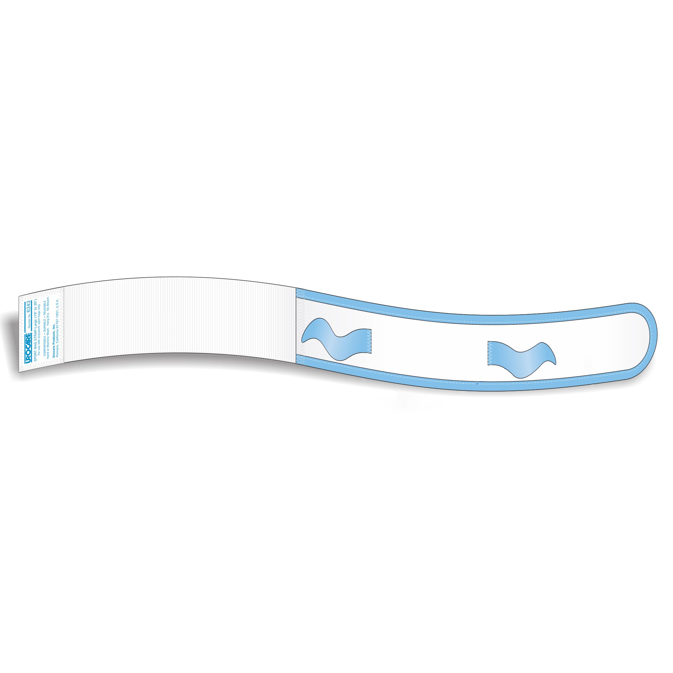 Urocare Sport Leg Bag Fabric Strap, 15-24 Inch - Each - Image 1
