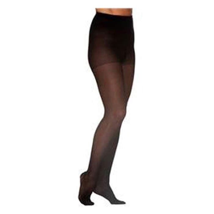 Sigvaris Women's Style Sheer Closed Toe Compression Pantyhose, 20-30mmHg, Medium-Long, Black - Pair - Image 1
