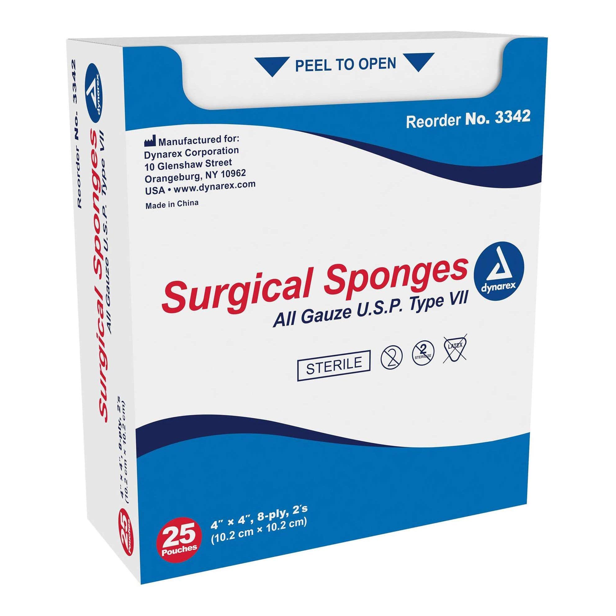 Dynarex Sterile Surgical Sponge - Image 1
