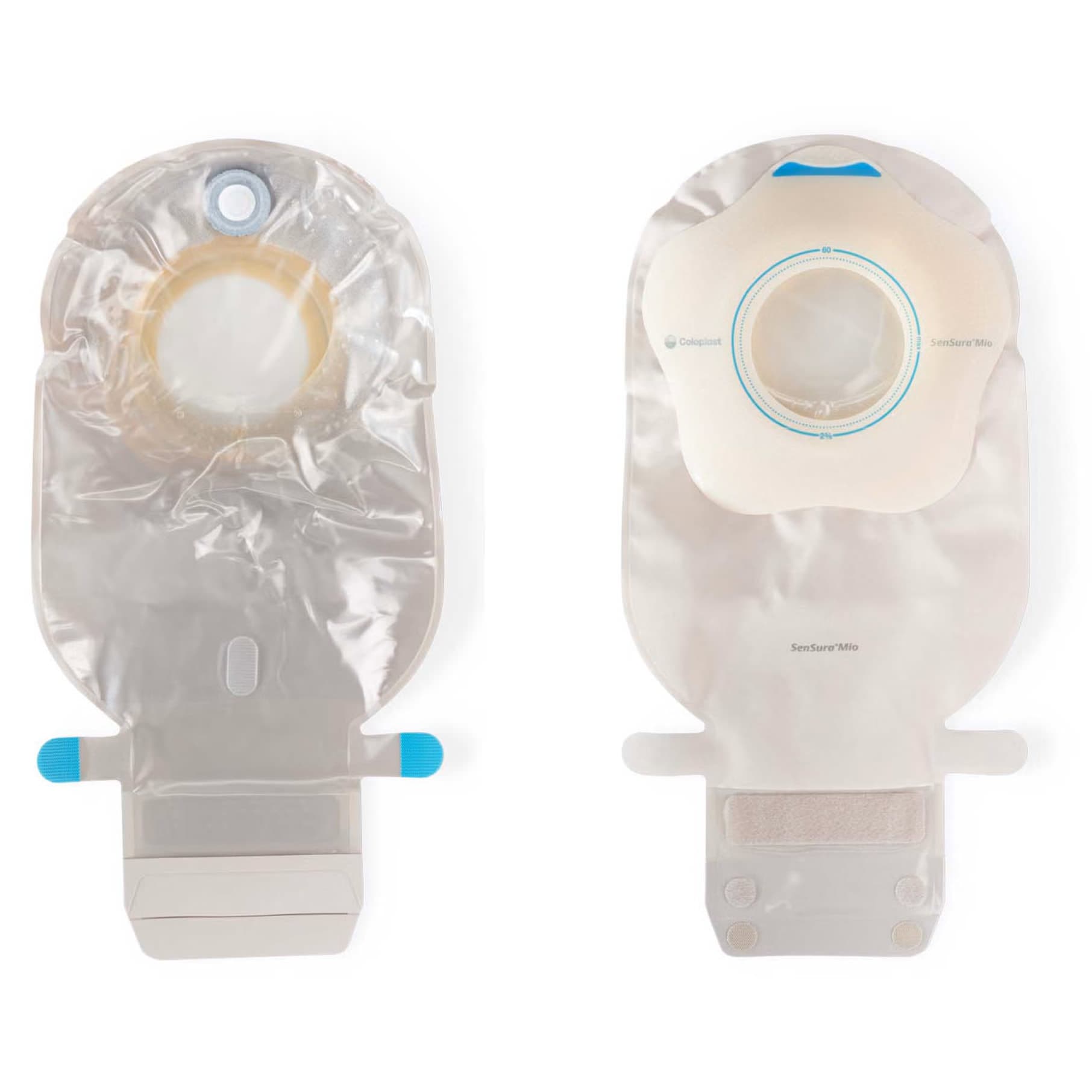 SenSura Mio Convex Flip Maxi Drainable Pouch, 2 Inch Stoma, Transparent - Box of 10 - Image 1