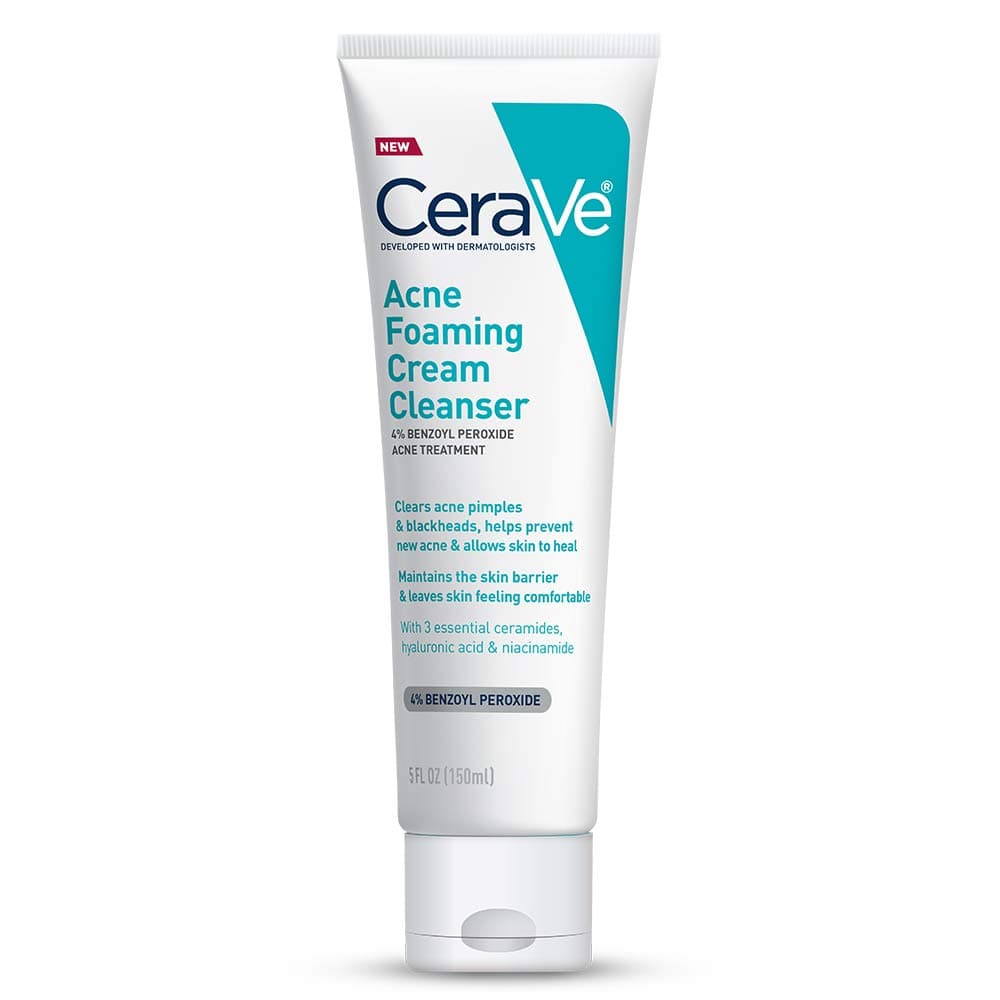 CeraVe Acne Foaming Cream Cleanser, 5 oz - Image 2