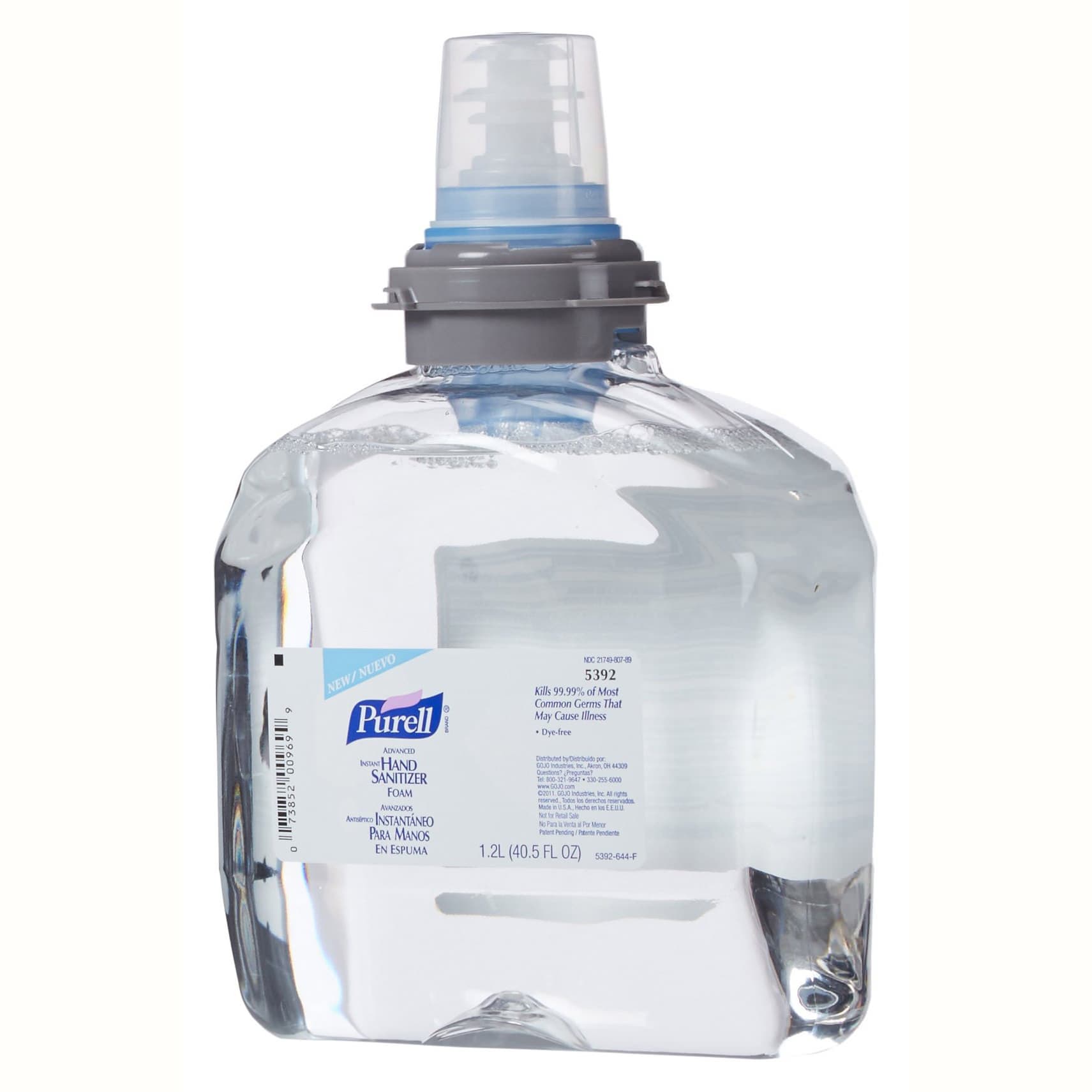 Purell Advanced Hand Sanitizer Foam Foam Refill Bottle For TFX Touch-Free dispenser - Case of 2 - Image 1