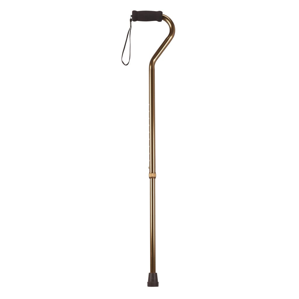 Drive Offset Handle Aluminum Canes, Bronze - Case of 6 - Image 1