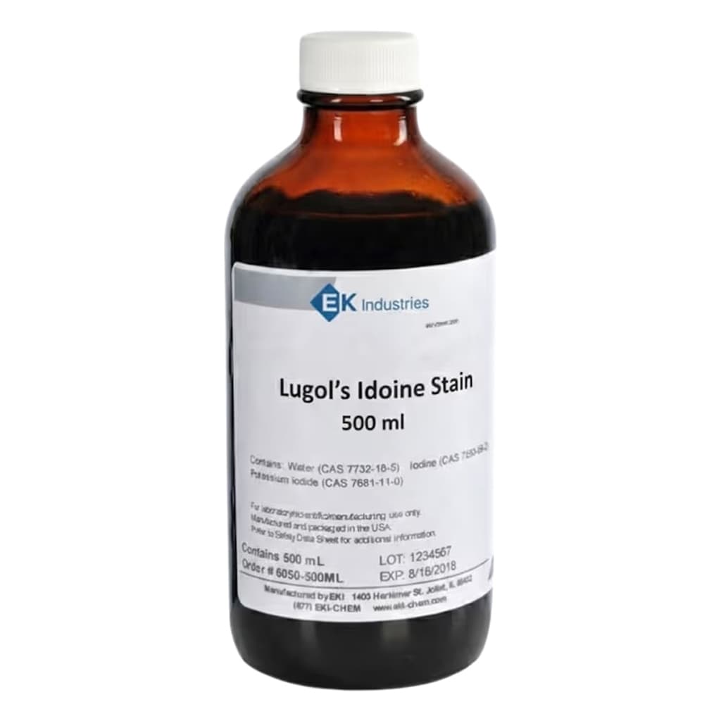 Lugol's Iodine Stain, 500 ml - Each
