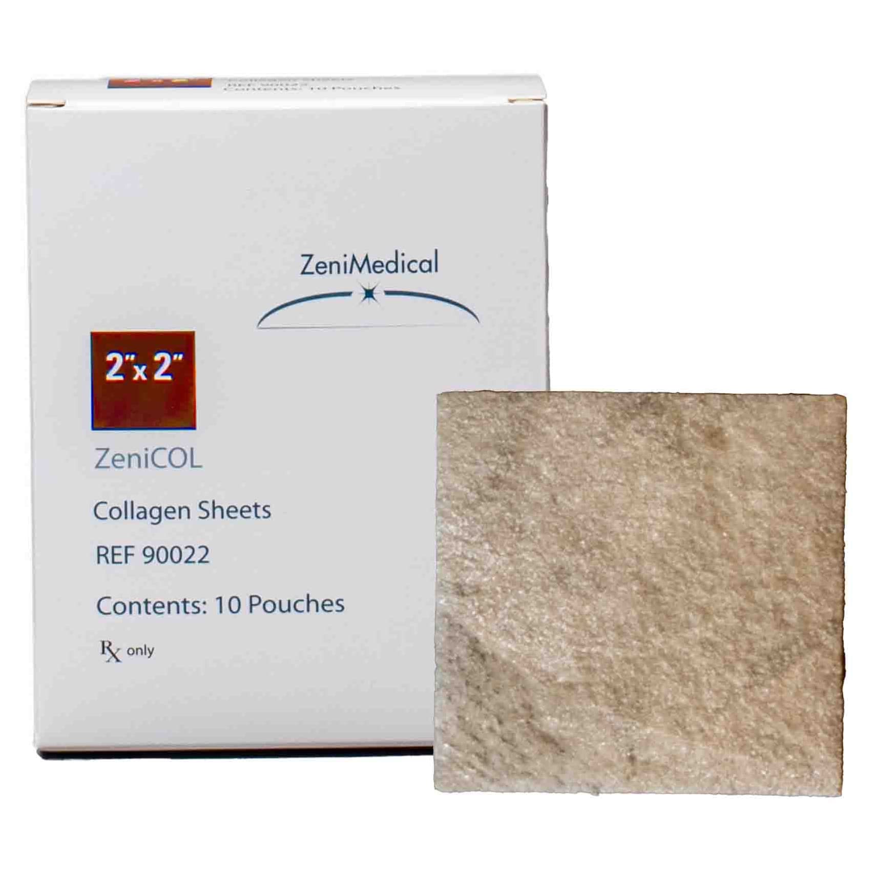 ZeniCol Collagen Dressing, 2 x 2 Inch - Box of 10 - Image 1