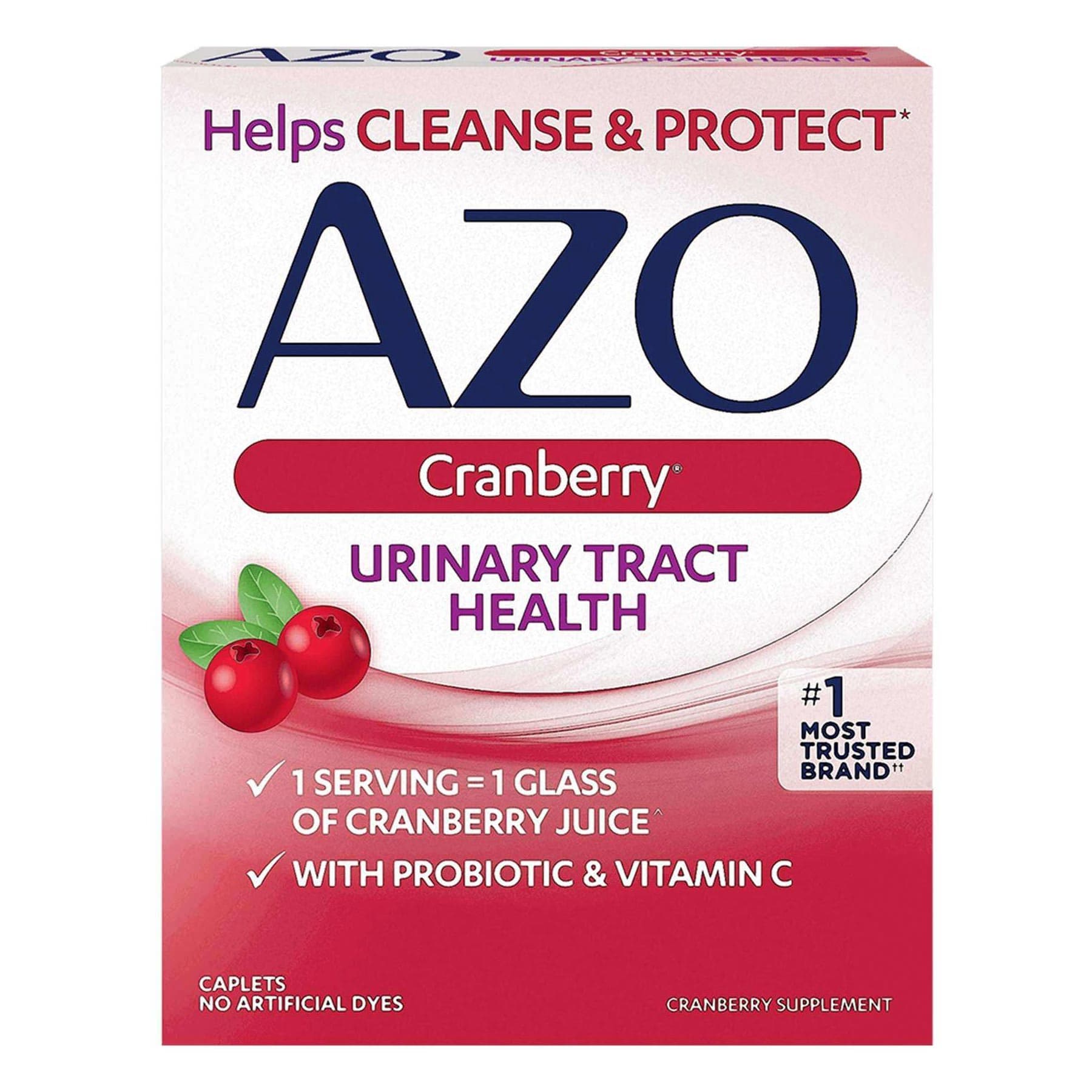 AZO Urinary Pain Relief Tablets, Cranberry - Box of 50 - Image 2