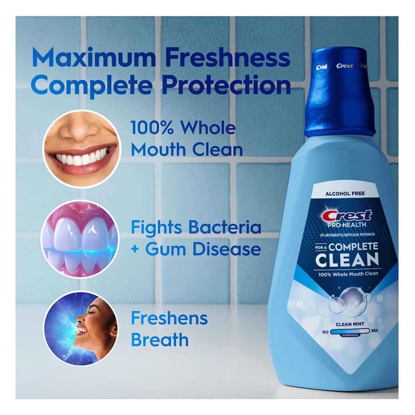 Crest Pro-Health Complete Clean Mouthwash - Image 3